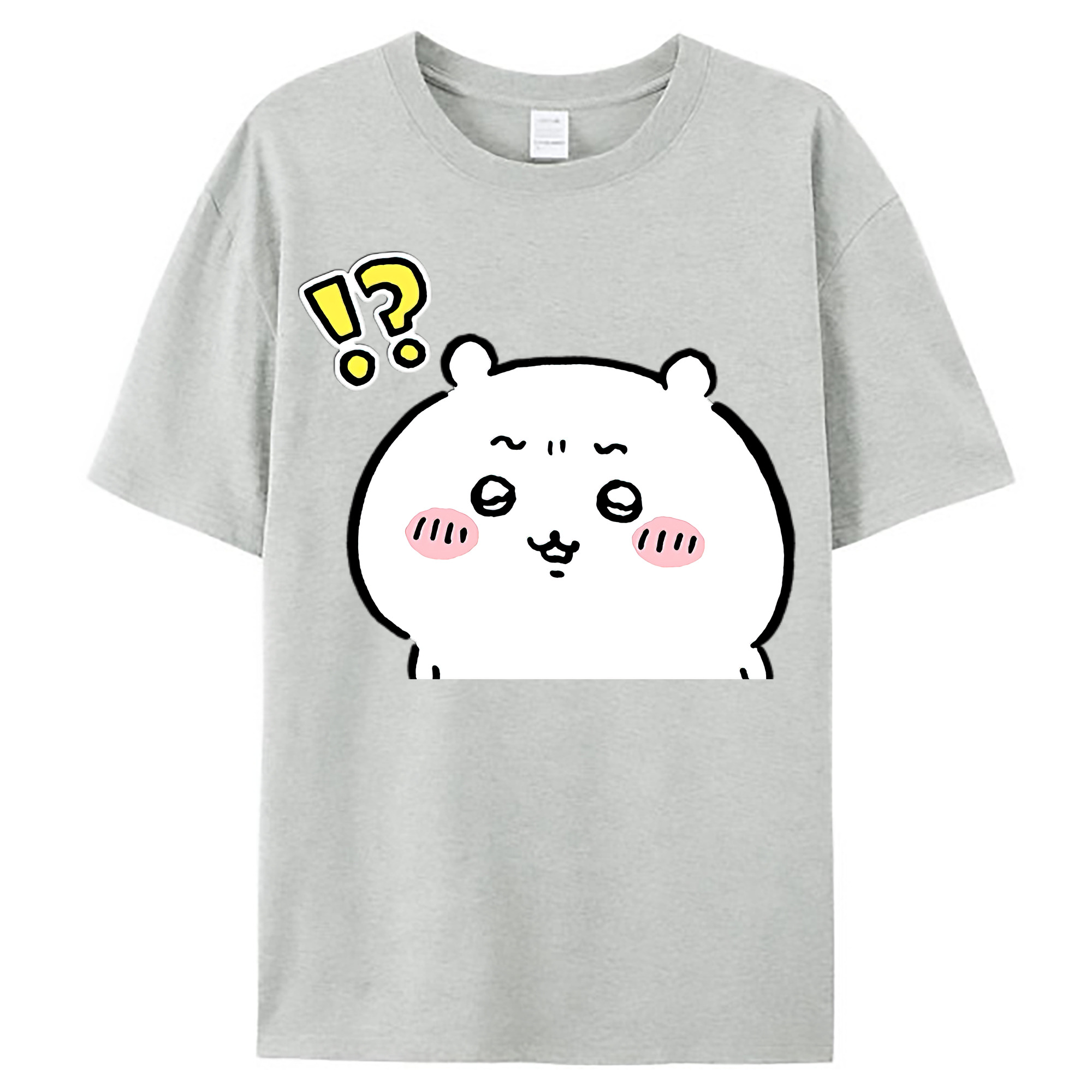 （画像用） ちいかわ ちいかわ Chii-kawa chiikawa レディースカジュアルプリントTシャツ（綿100％）