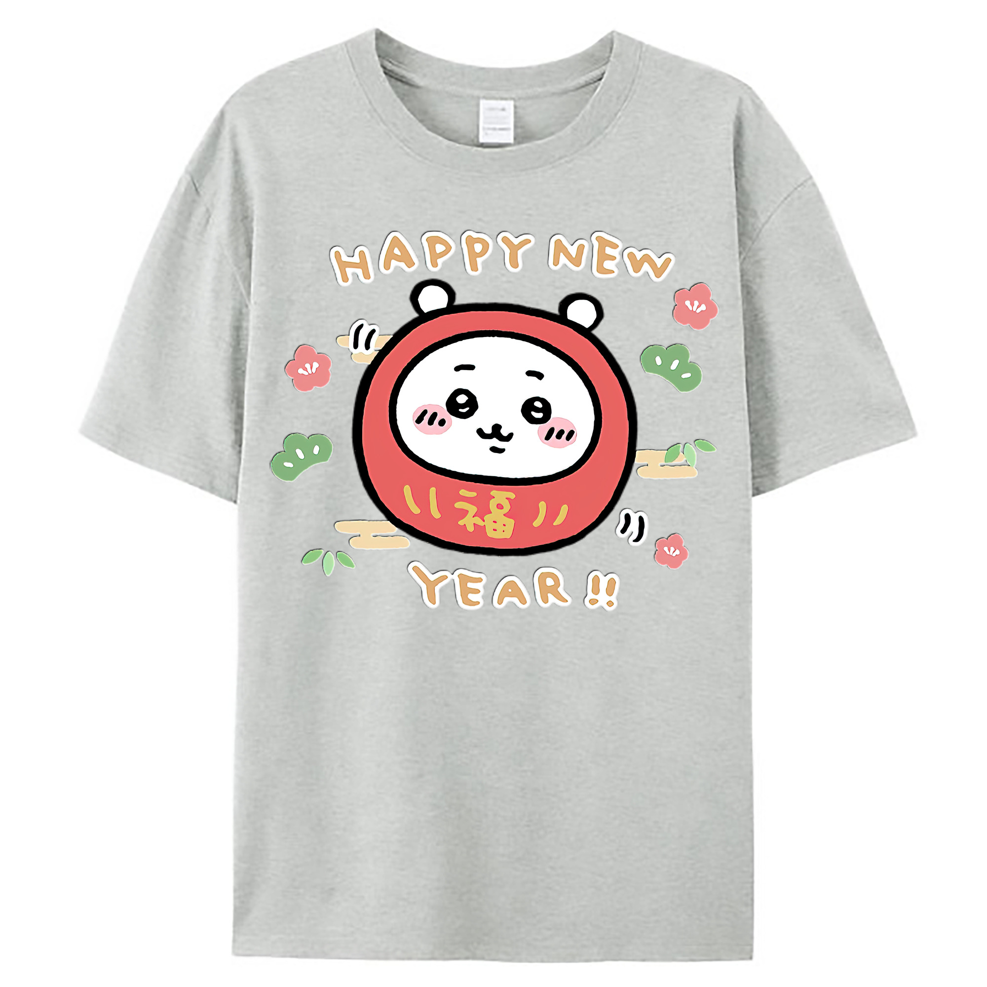 （画像用） ちいかわ ちいかわ Chii-kawa chiikawa レディースカジュアルプリントTシャツ（綿100％）
