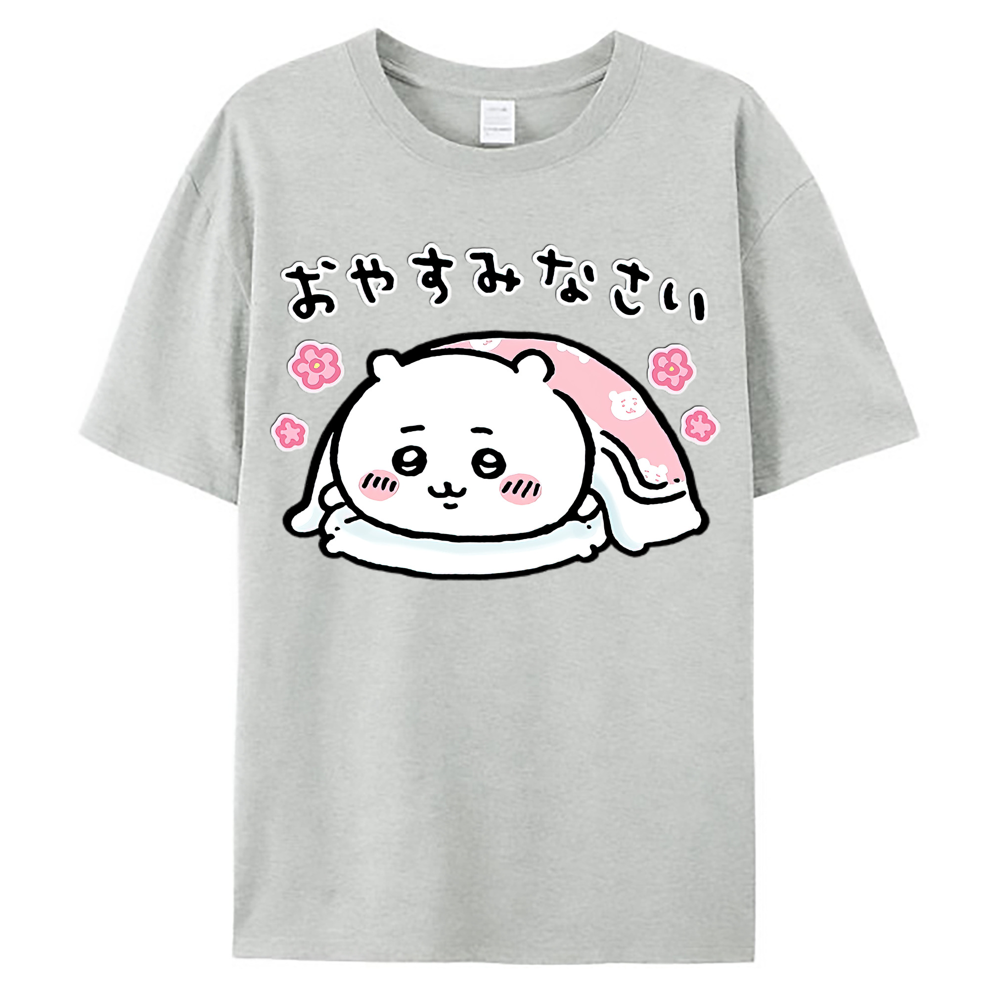 （画像用） ちいかわ ちいかわ Chii-kawa chiikawa レディースカジュアルプリントTシャツ（綿100％）