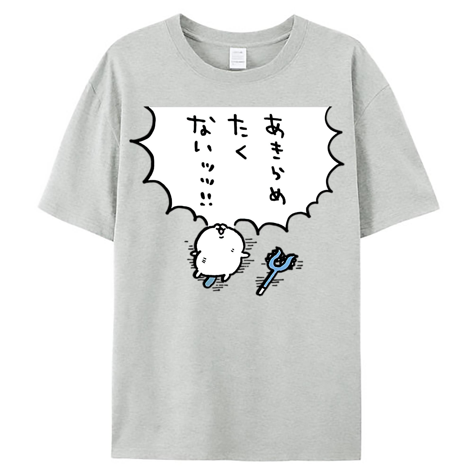 （画像用） ちいかわ ちいかわ Chii-kawa chiikawa レディースカジュアルプリントTシャツ（綿100％）