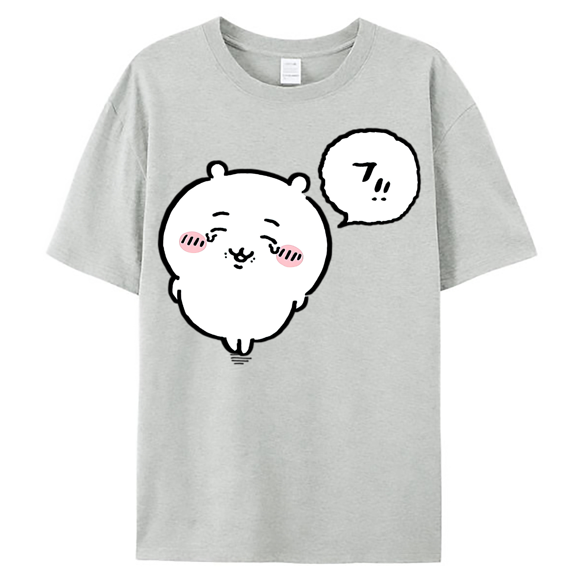 （画像用） ちいかわ ちいかわ Chii-kawa chiikawa レディースカジュアルプリントTシャツ（綿100％）
