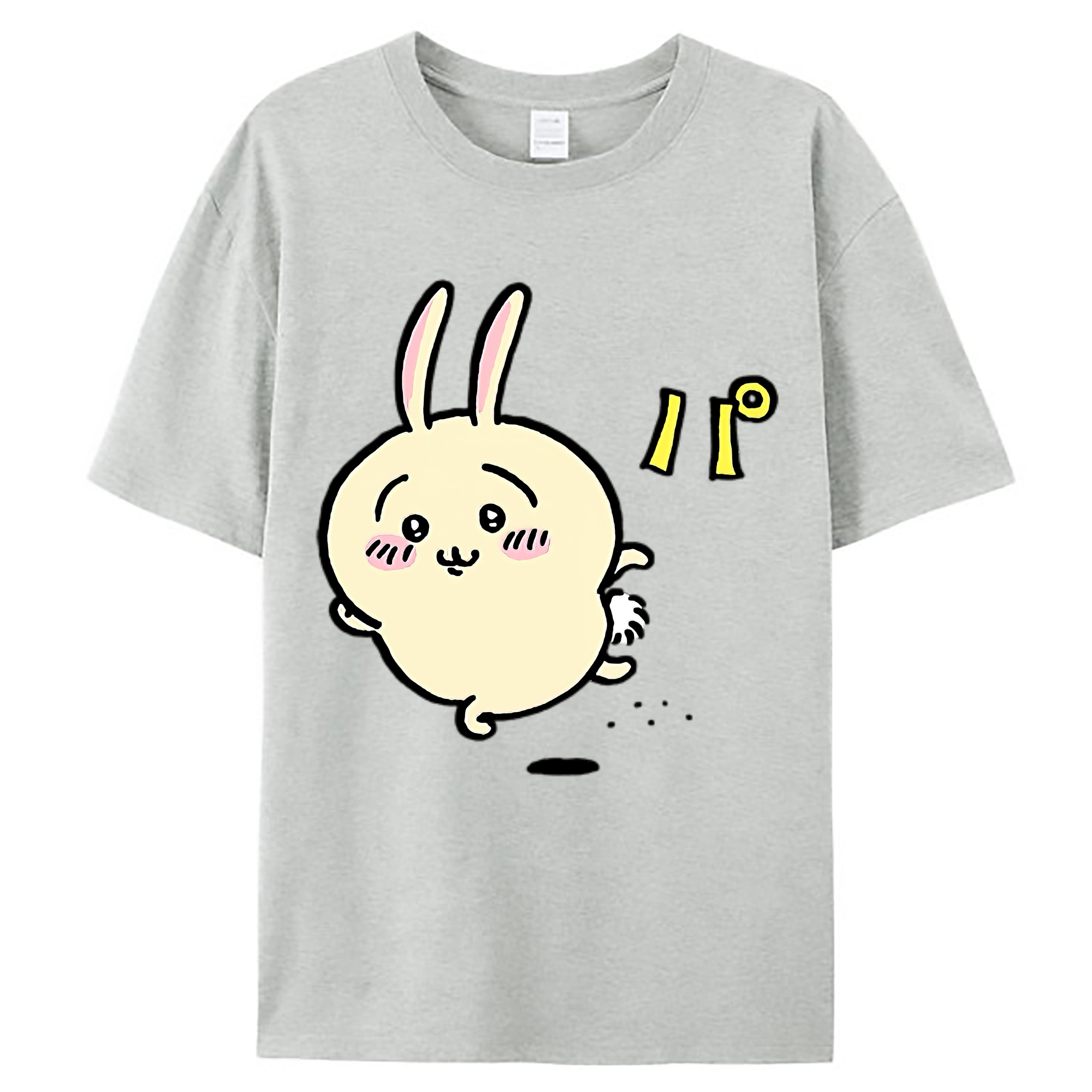 （画像用） ちいかわ うさぎ Chii-kawa usagi レディースカジュアルプリントTシャツ（綿100％）