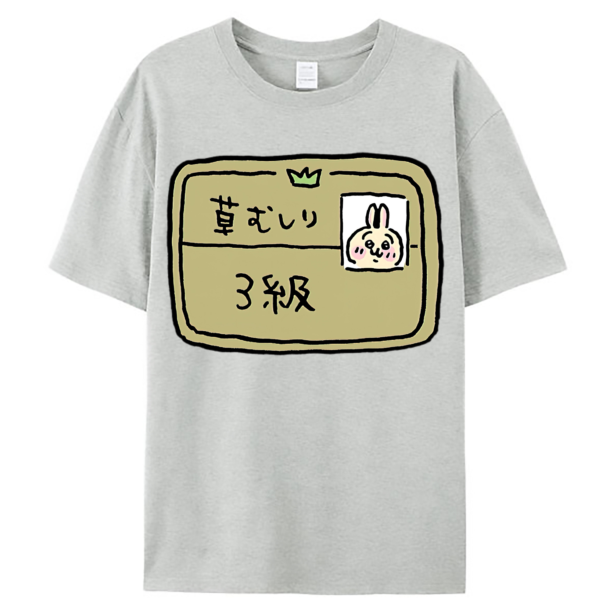 （画像用） ちいかわ うさぎ Chii-kawa usagi レディースカジュアルプリントTシャツ（綿100％）