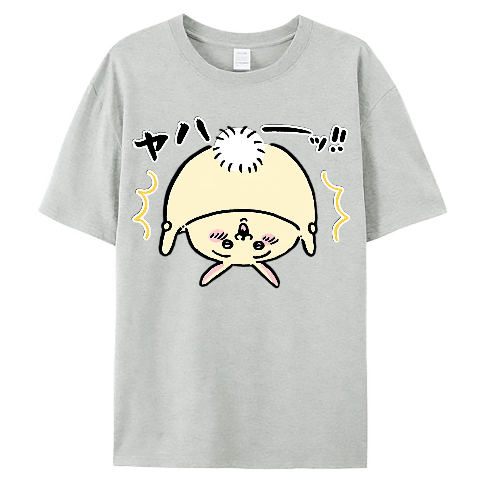 （画像用） ちいかわ うさぎ Chii-kawa usagi レディースカジュアルプリントTシャツ（綿100％）