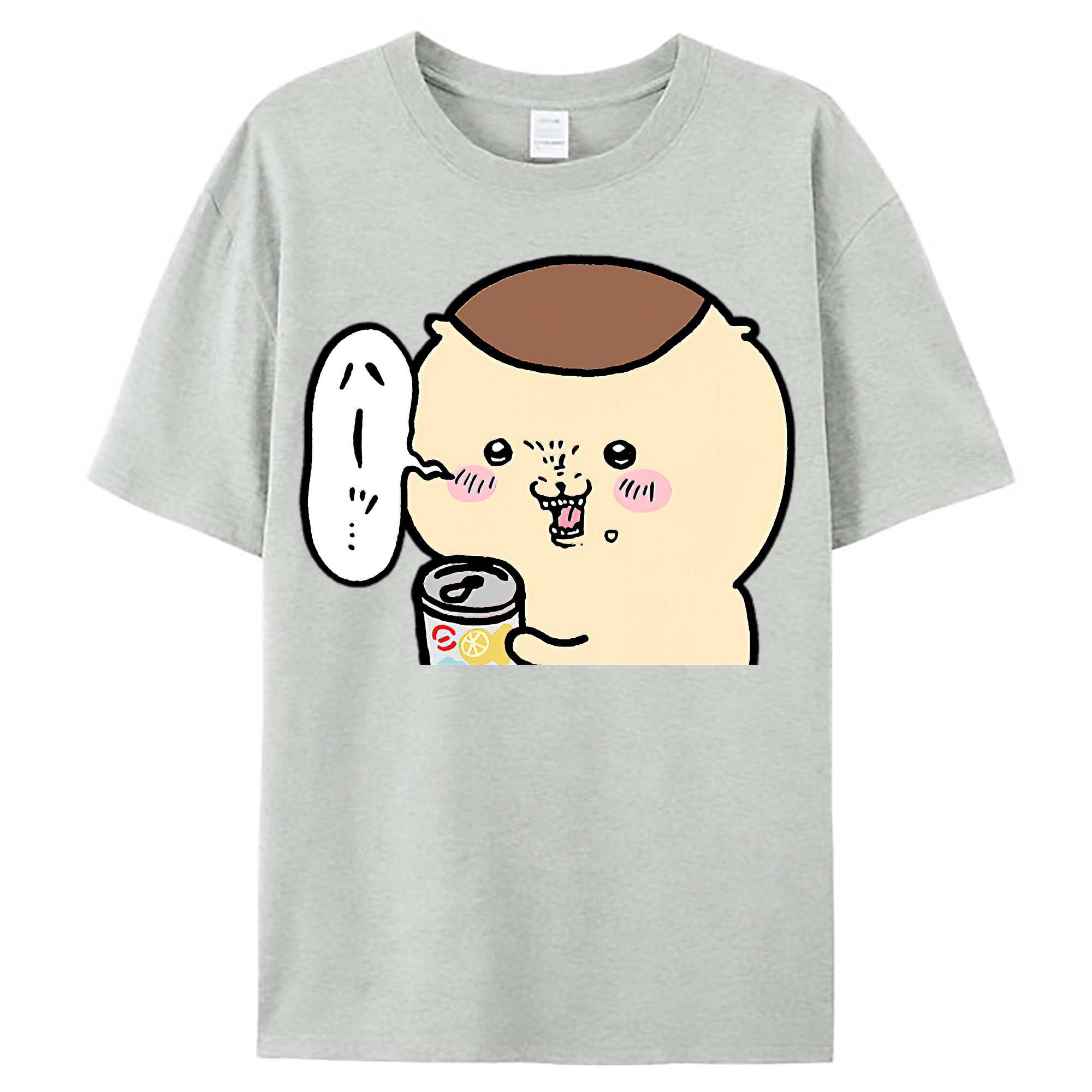 （画像用） ちいかわ くりまんじゅう Chii-kawa kuri manjū レディースカジュアルプリントTシャツ（綿100％）