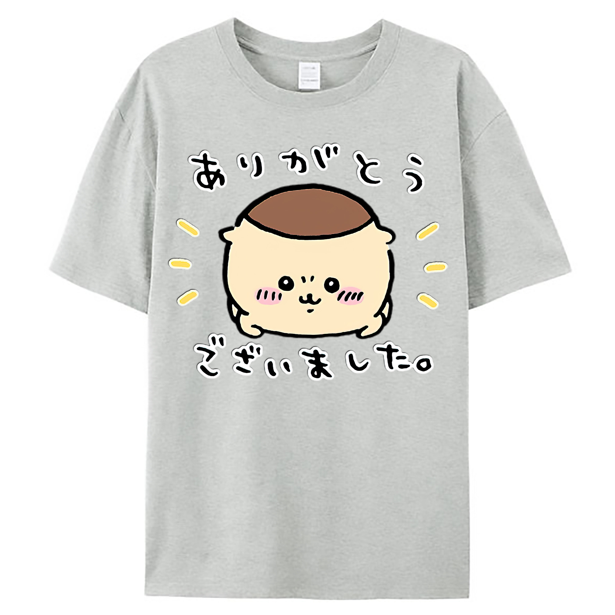 （画像用） ちいかわ くりまんじゅう Chii-kawa kuri manjū レディースカジュアルプリントTシャツ（綿100％）