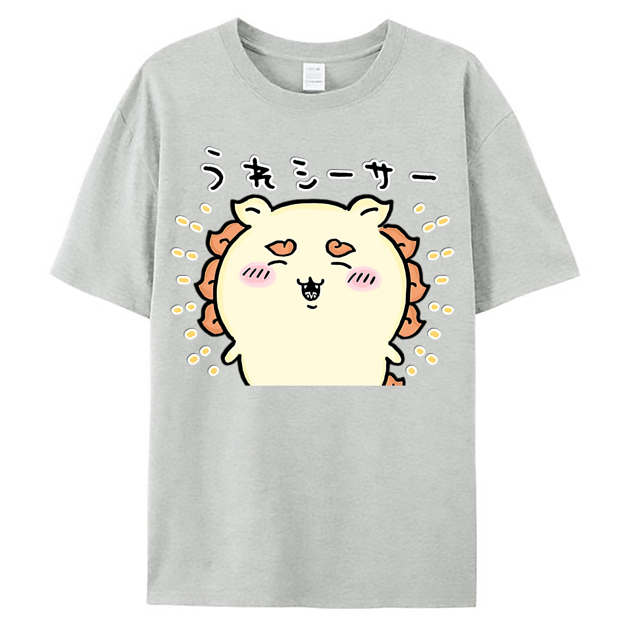 （画像用） ちいかわ シーサー Chii-kawa Shisa レディースカジュアルプリントTシャツ（綿100％）