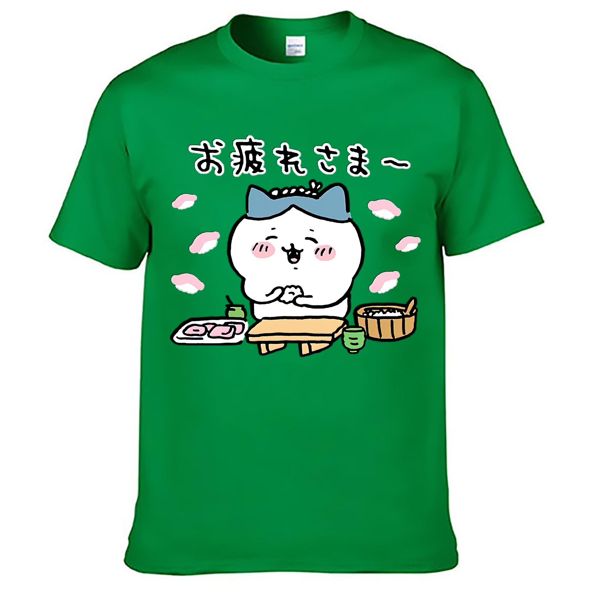 （画像用） ちいかわ ハチワレ Chii-kawa hachiware レディースカジュアルプリントTシャツ（綿100％）
