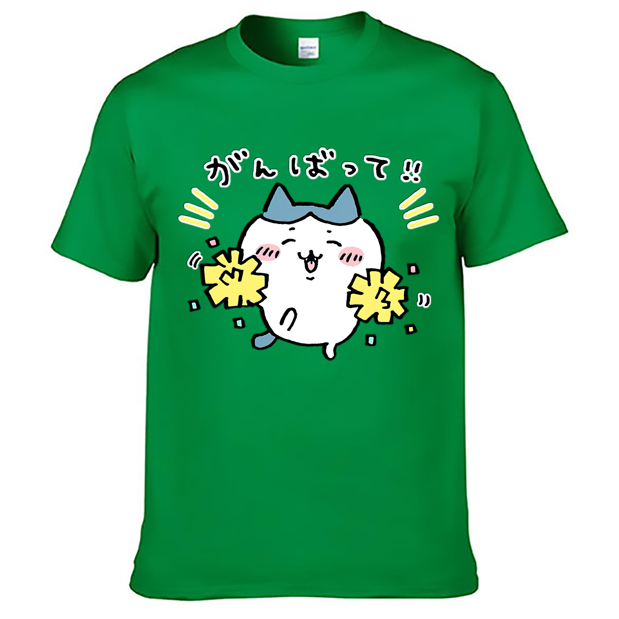 （画像用） ちいかわ ハチワレ Chii-kawa hachiware レディースカジュアルプリントTシャツ（綿100％）