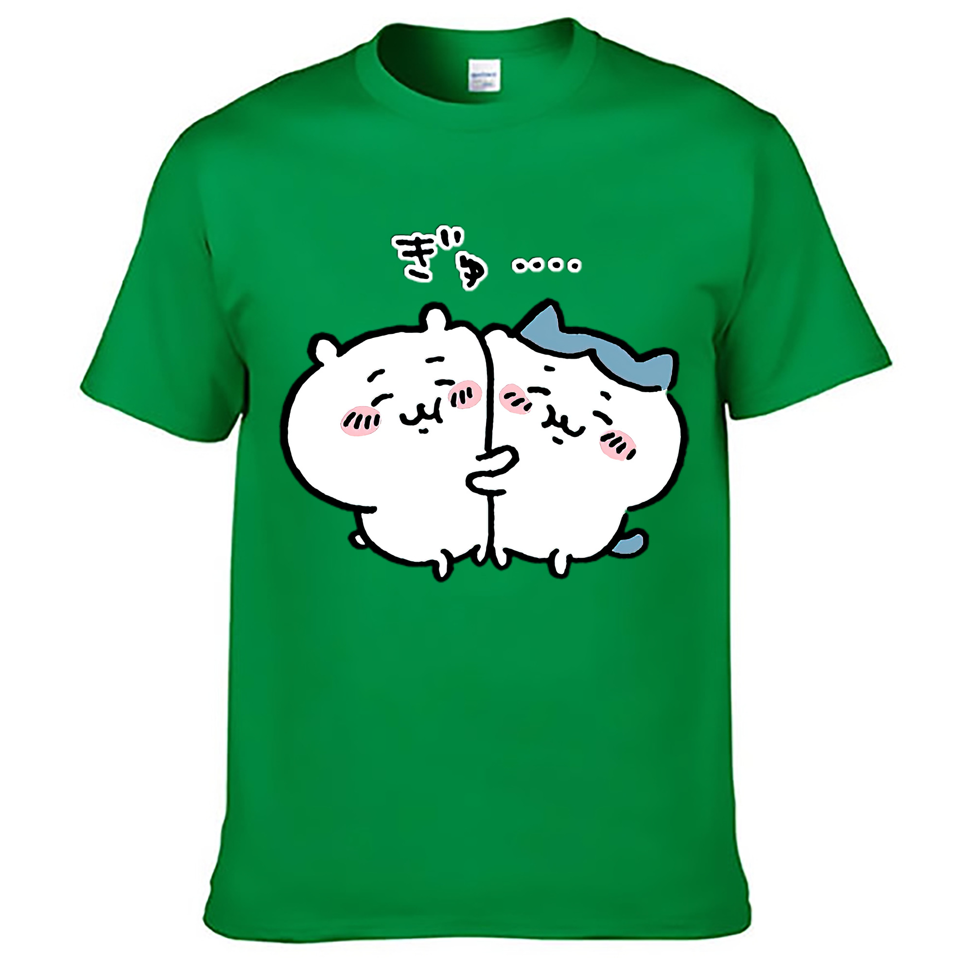 （画像用） ちいかわ ハチワレ Chii-kawa hachiware レディースカジュアルプリントTシャツ（綿100％）