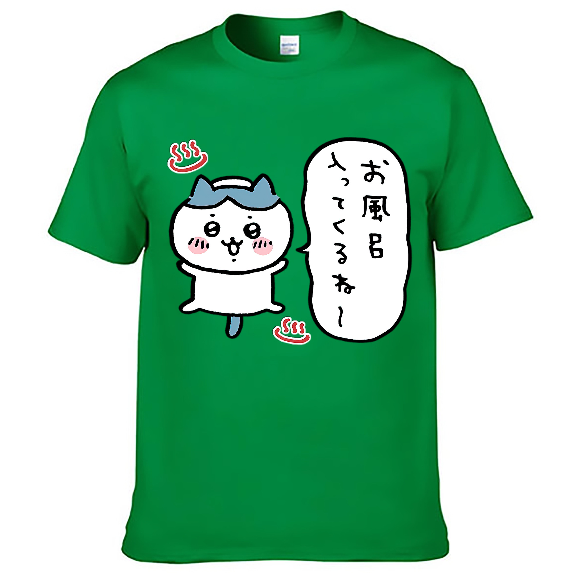 （画像用） ちいかわ ハチワレ Chii-kawa hachiware レディースカジュアルプリントTシャツ（綿100％）
