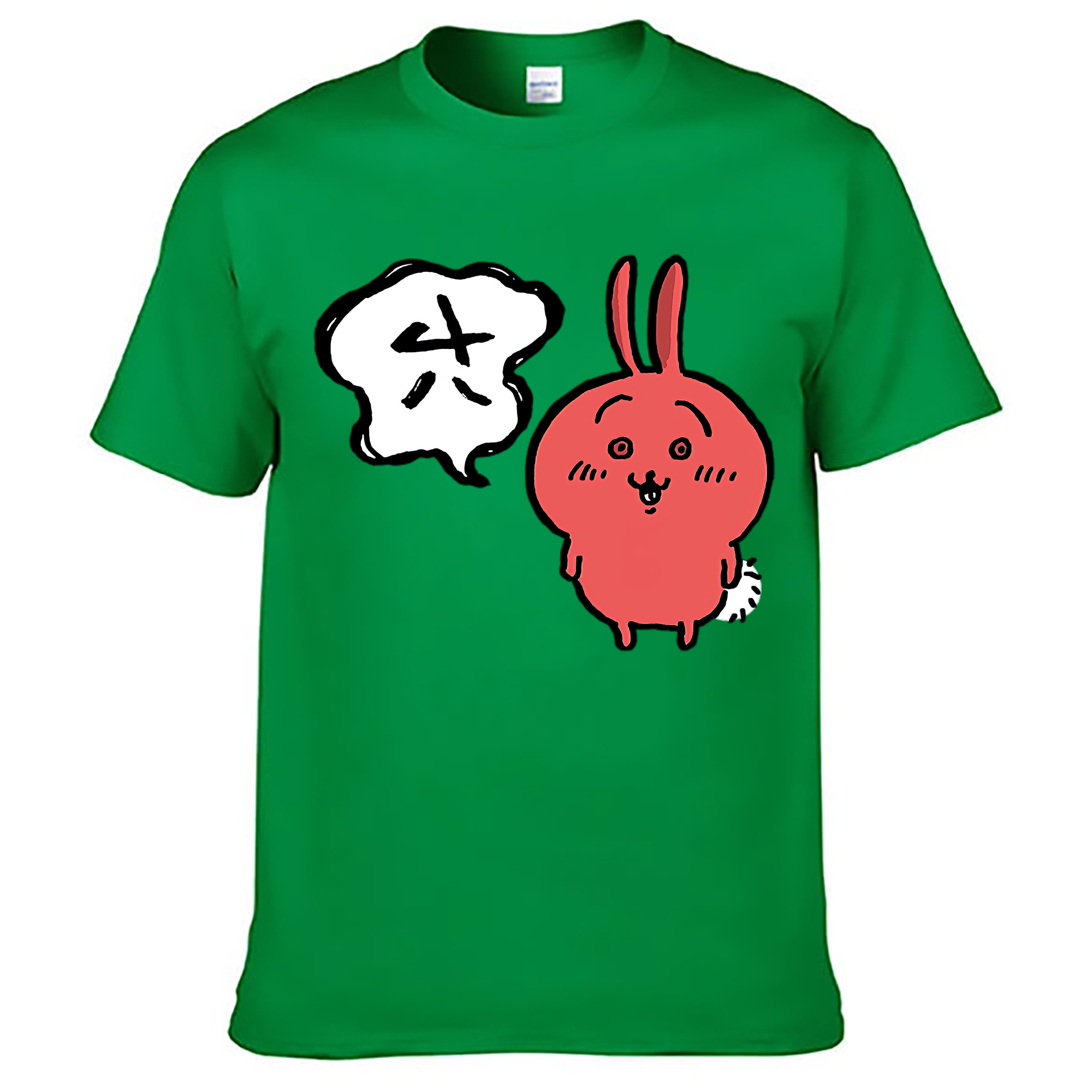 （画像用） ちいかわ ハチワレ Chii-kawa hachiware レディースカジュアルプリントTシャツ（綿100％）