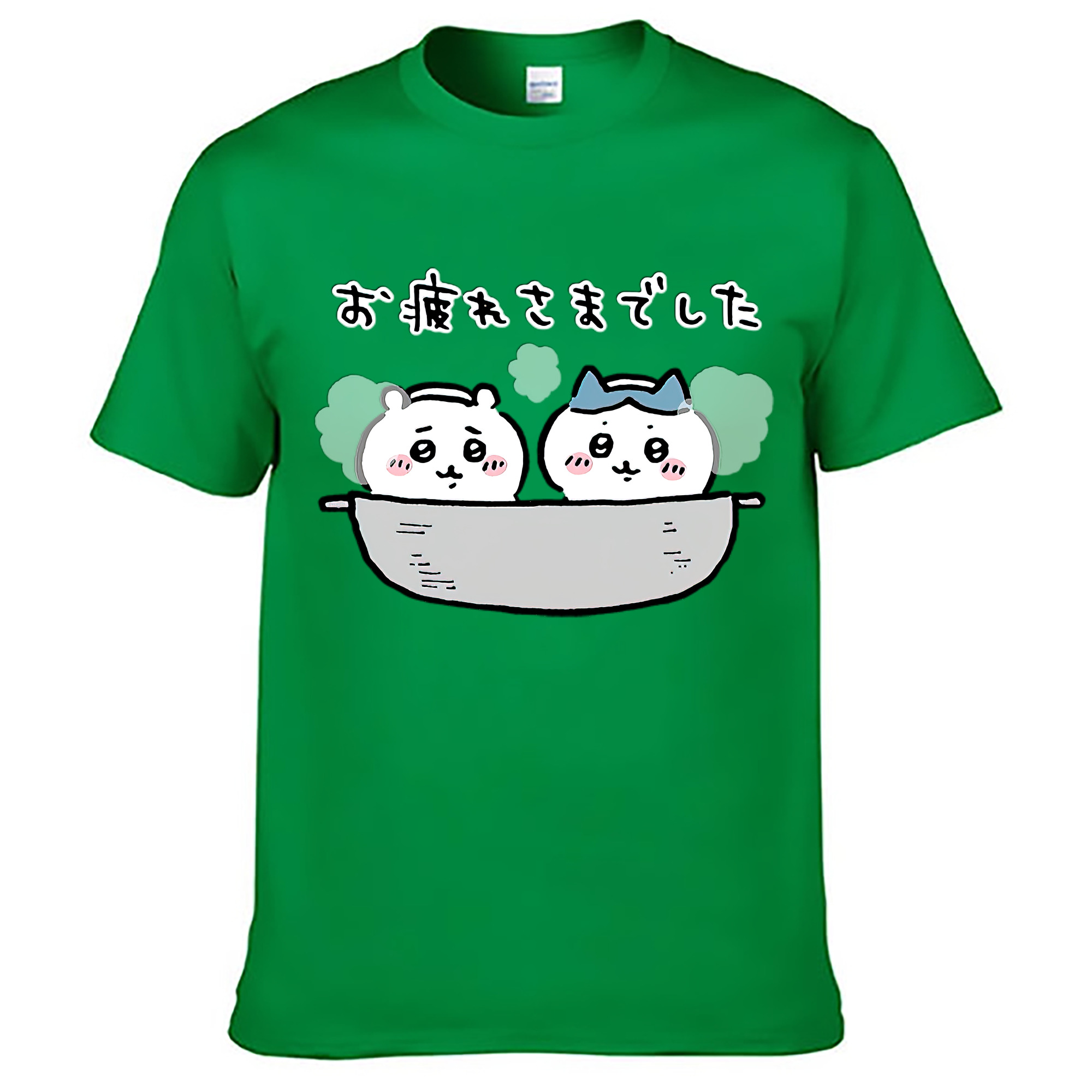 （画像用） ちいかわ ハチワレ Chii-kawa hachiware レディースカジュアルプリントTシャツ（綿100％）