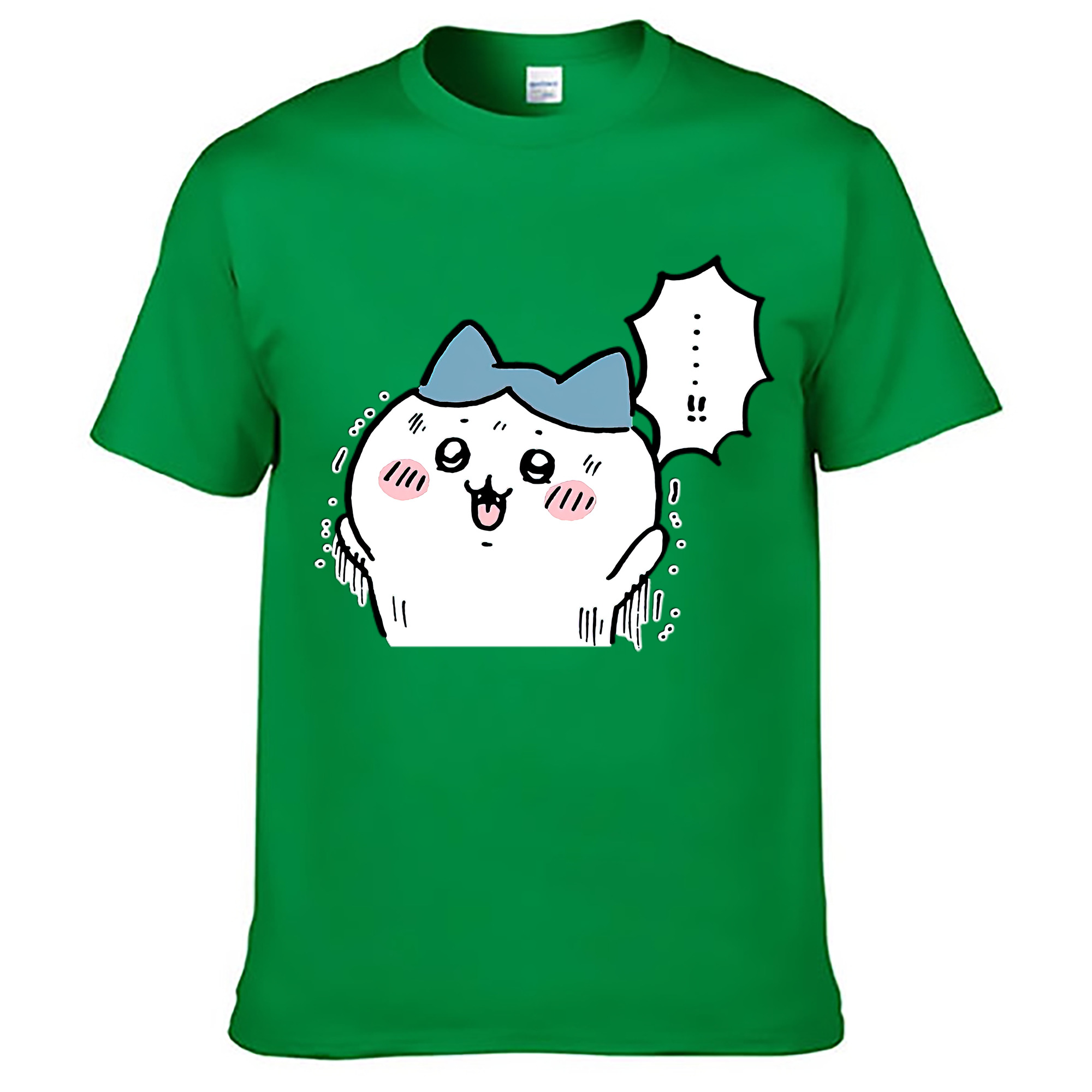 （画像用） ちいかわ ハチワレ Chii-kawa hachiware レディースカジュアルプリントTシャツ（綿100％）