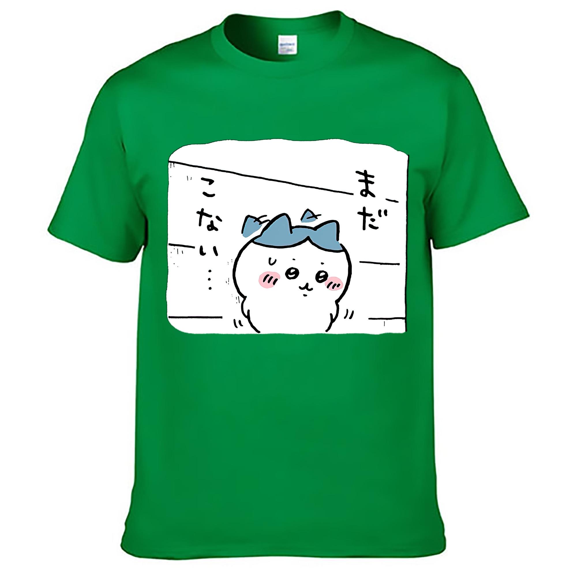 （画像用） ちいかわ ハチワレ Chii-kawa hachiware レディースカジュアルプリントTシャツ（綿100％）