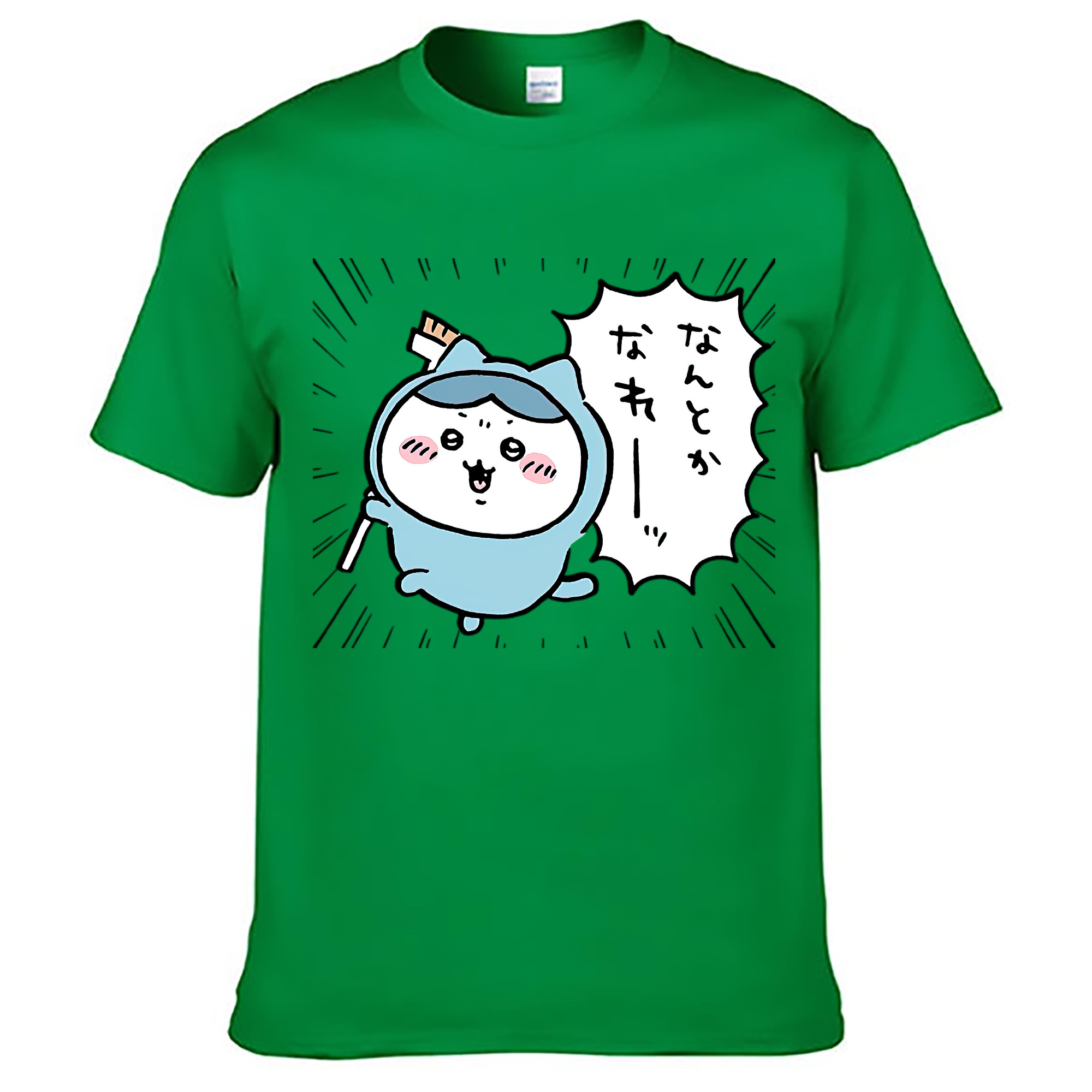 （画像用） ちいかわ ハチワレ Chii-kawa hachiware レディースカジュアルプリントTシャツ（綿100％）