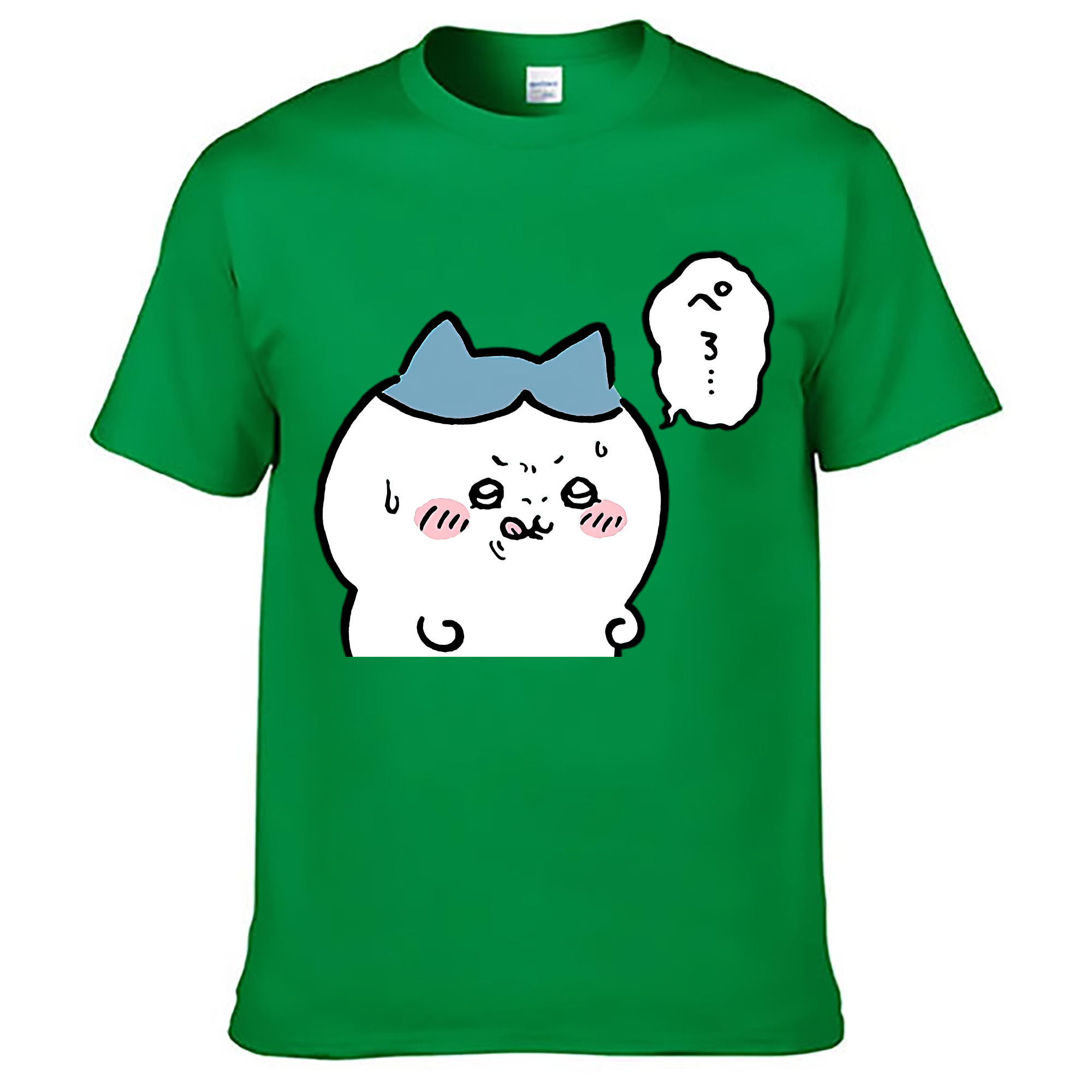 （画像用） ちいかわ ハチワレ Chii-kawa hachiware レディースカジュアルプリントTシャツ（綿100％）