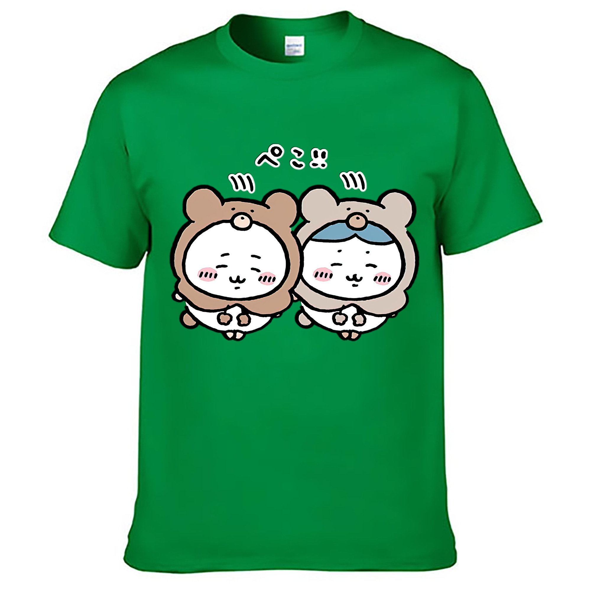 （画像用） ちいかわ ハチワレ Chii-kawa hachiware レディースカジュアルプリントTシャツ（綿100％）