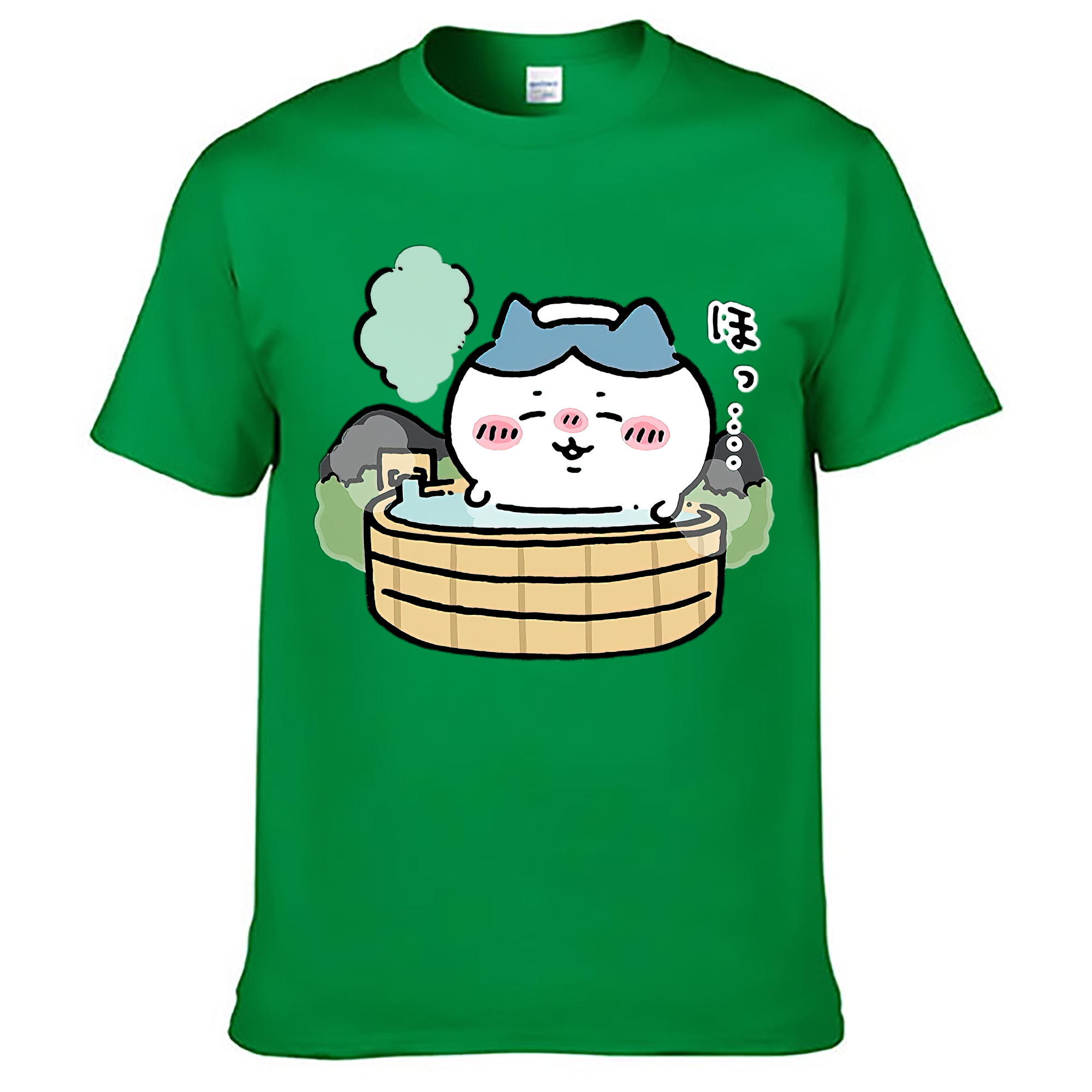 （画像用） ちいかわ ハチワレ Chii-kawa hachiware レディースカジュアルプリントTシャツ（綿100％）