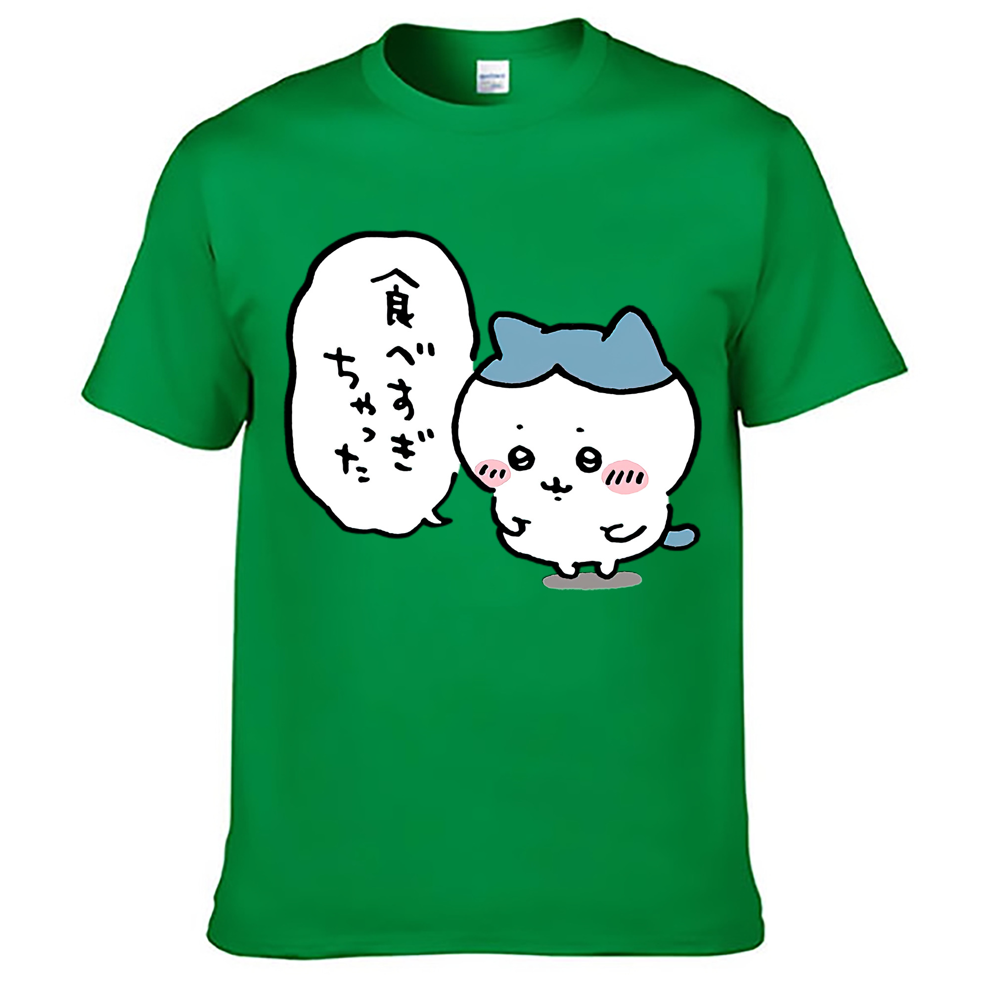 （画像用） ちいかわ ハチワレ Chii-kawa hachiware レディースカジュアルプリントTシャツ（綿100％）
