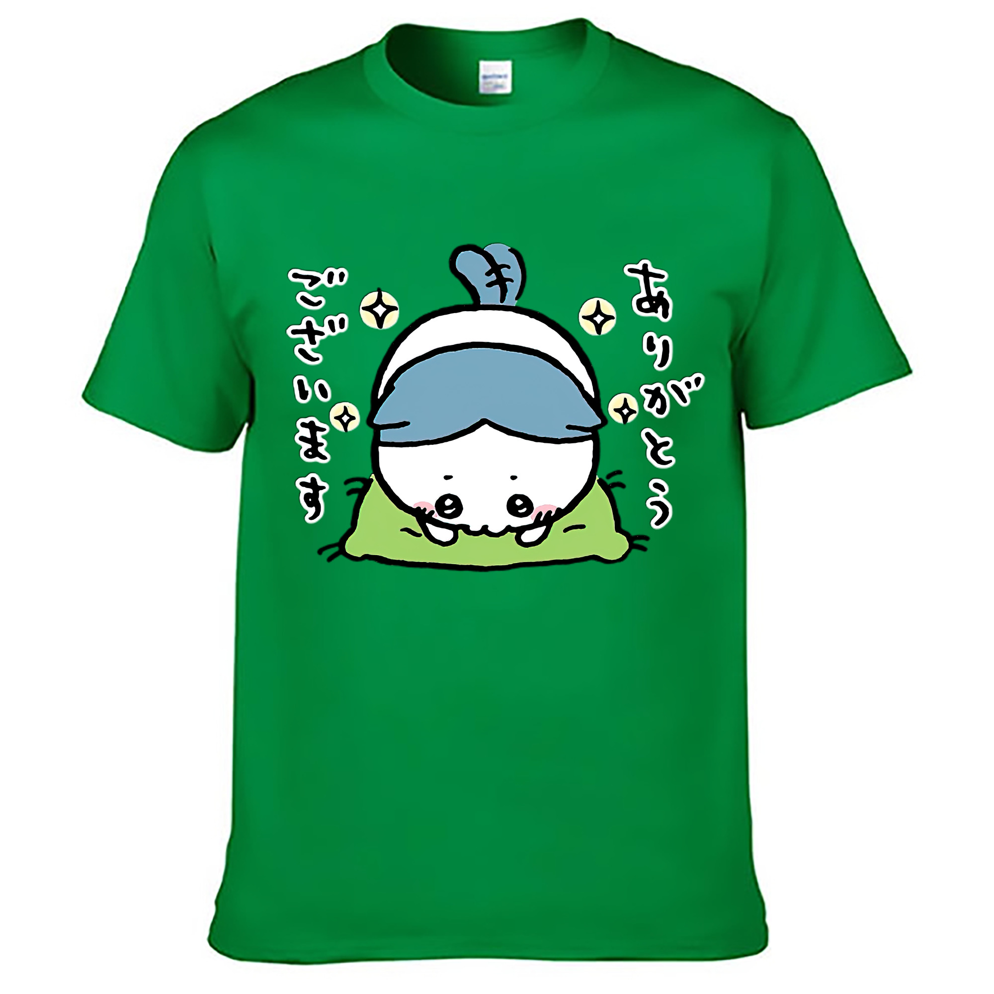 （画像用） ちいかわ ハチワレ Chii-kawa hachiware レディースカジュアルプリントTシャツ（綿100％）
