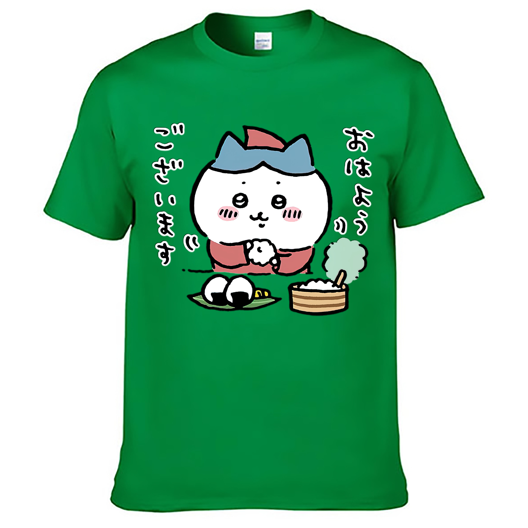 （画像用） ちいかわ ハチワレ Chii-kawa hachiware レディースカジュアルプリントTシャツ（綿100％）