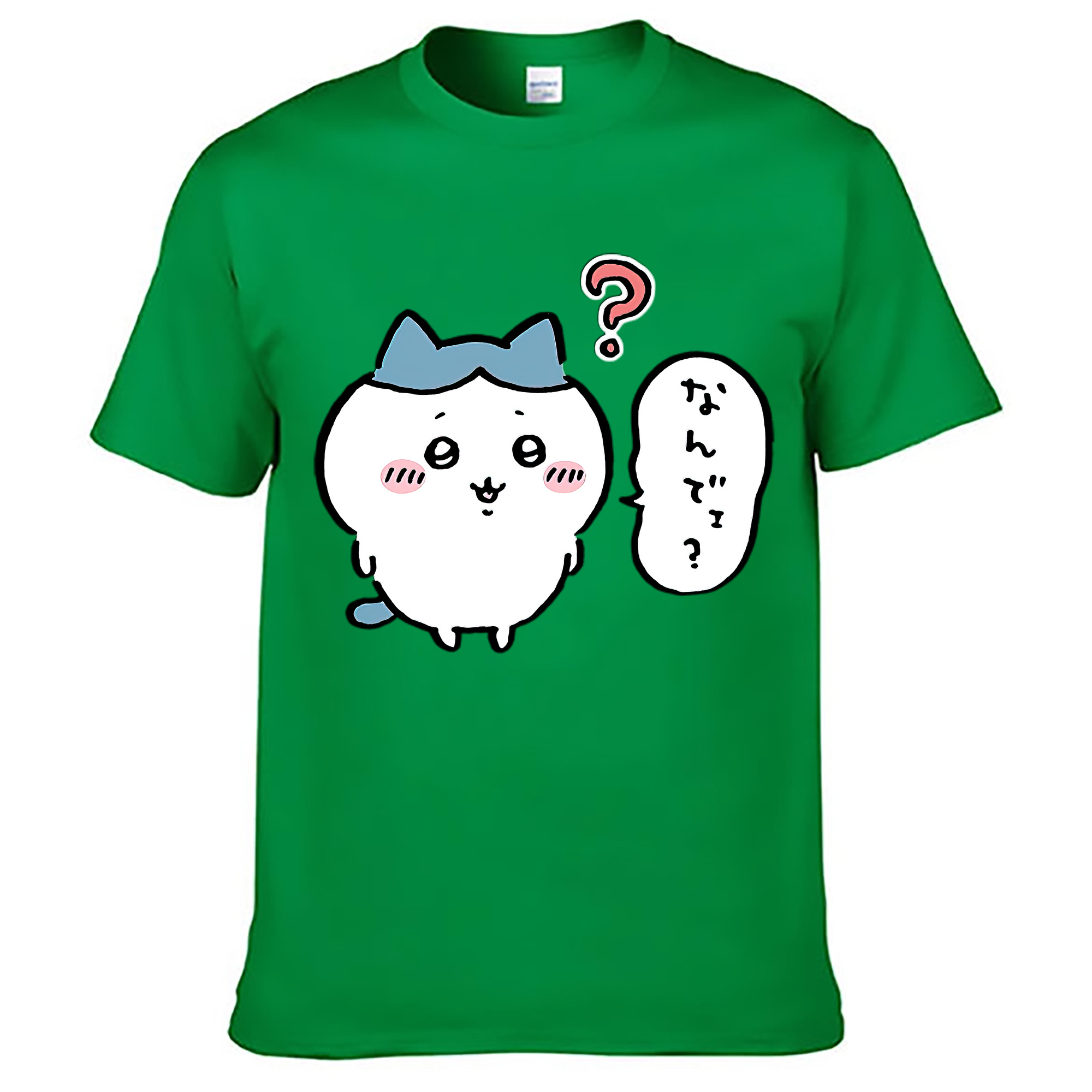 （画像用） ちいかわ ハチワレ Chii-kawa hachiware レディースカジュアルプリントTシャツ（綿100％）