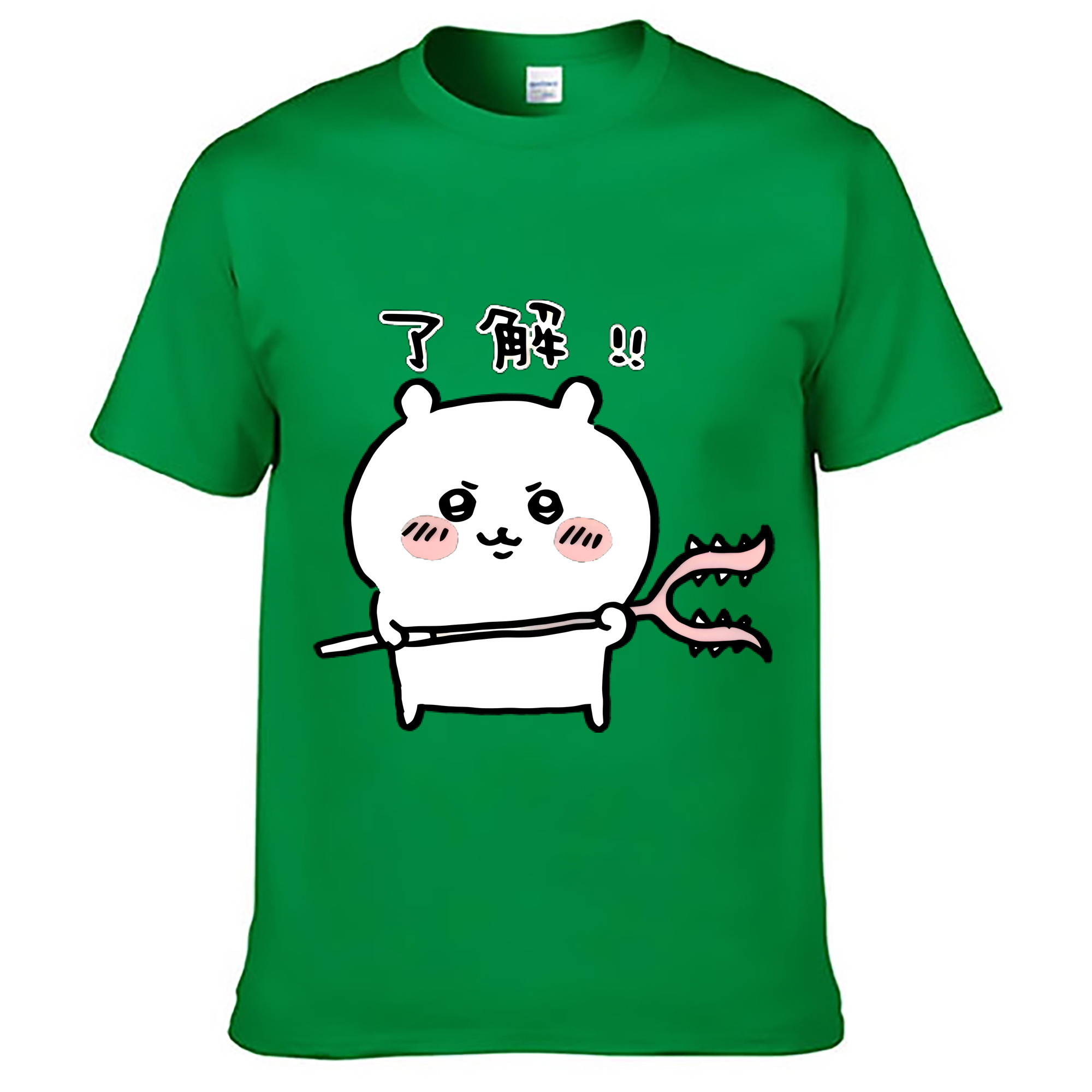 （画像用） ちいかわ ちいかわ Chii-kawa chiikawa レディースカジュアルプリントTシャツ（綿100％）