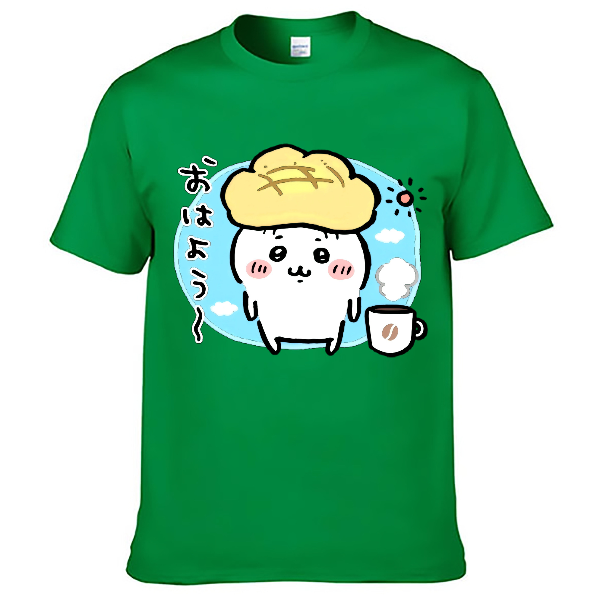 （画像用） ちいかわ ちいかわ Chii-kawa chiikawa レディースカジュアルプリントTシャツ（綿100％）