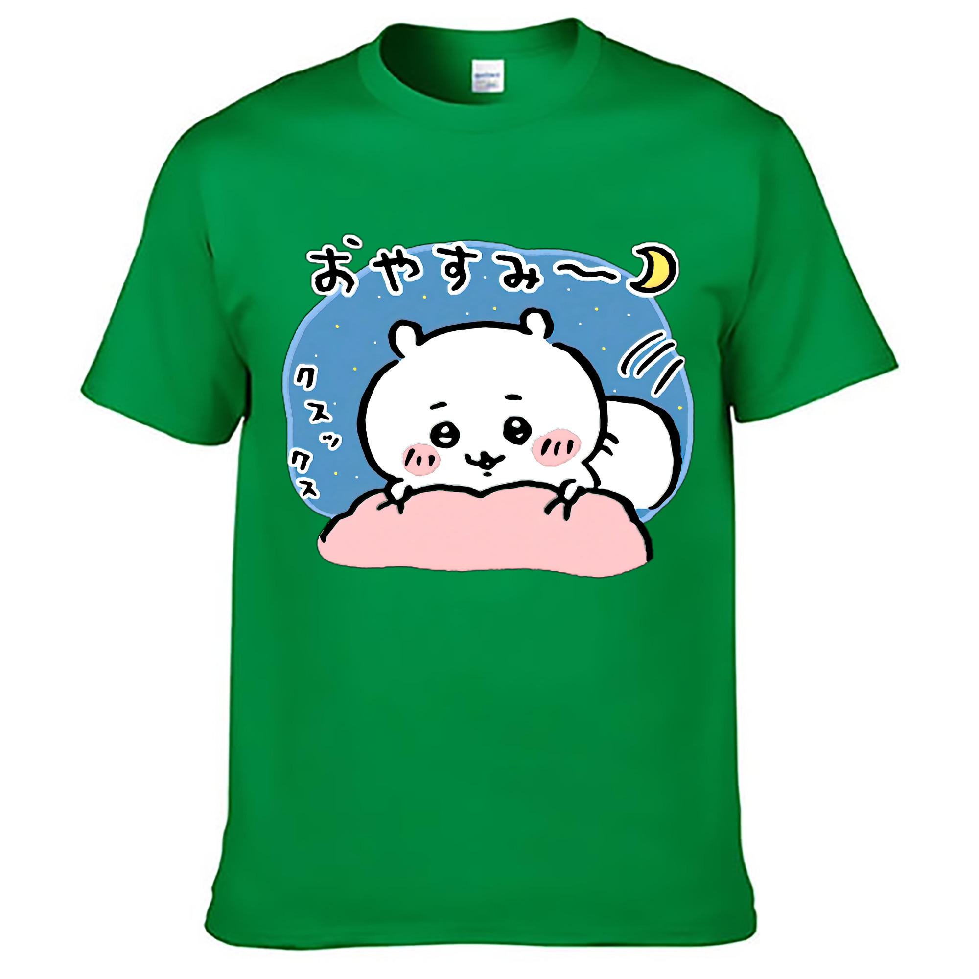 （画像用） ちいかわ ちいかわ Chii-kawa chiikawa レディースカジュアルプリントTシャツ（綿100％）