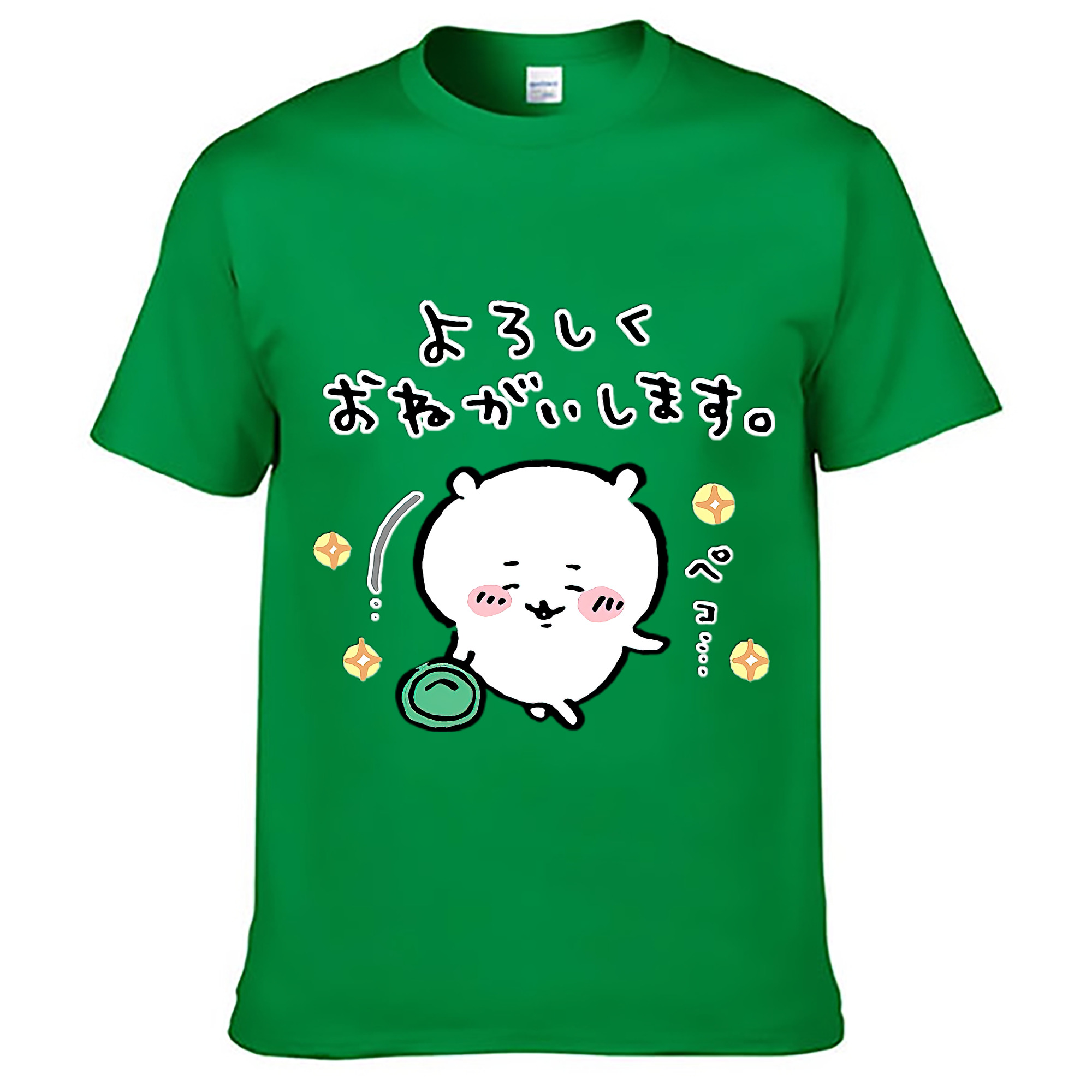 （画像用） ちいかわ ちいかわ Chii-kawa chiikawa レディースカジュアルプリントTシャツ（綿100％）
