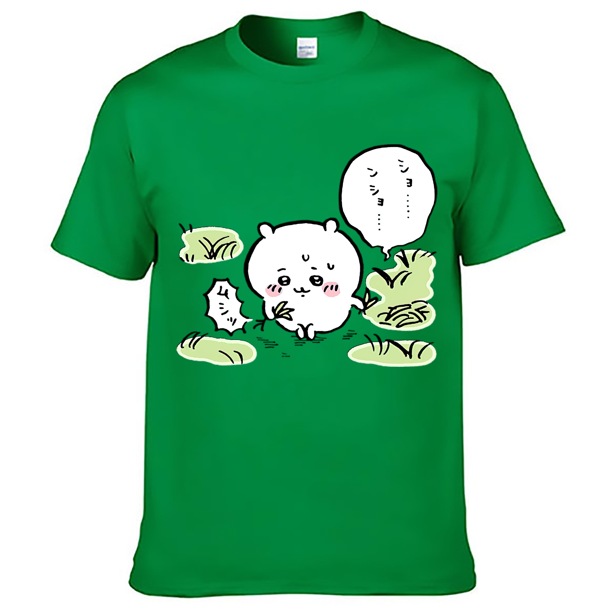 （画像用） ちいかわ ちいかわ Chii-kawa chiikawa レディースカジュアルプリントTシャツ（綿100％）