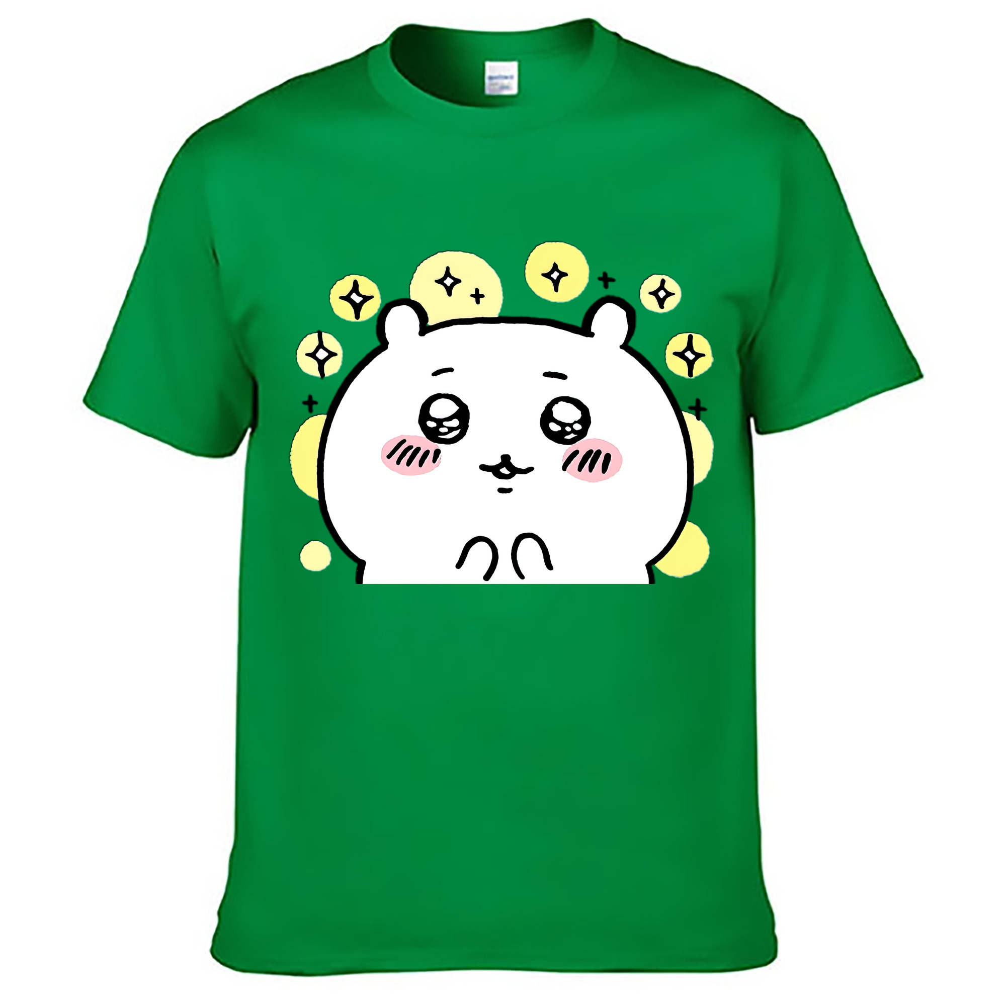 （画像用） ちいかわ ちいかわ Chii-kawa chiikawa レディースカジュアルプリントTシャツ（綿100％）