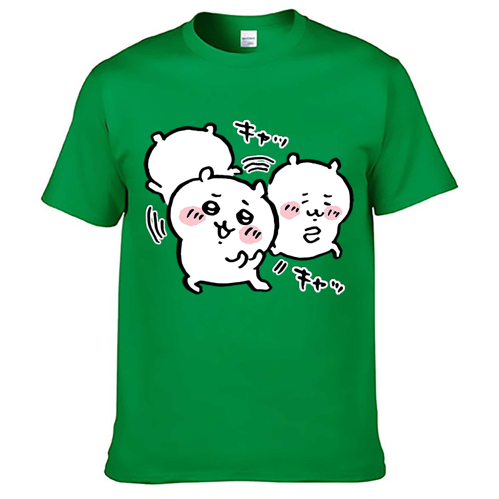 （画像用） ちいかわ ちいかわ Chii-kawa chiikawa レディースカジュアルプリントTシャツ（綿100％）
