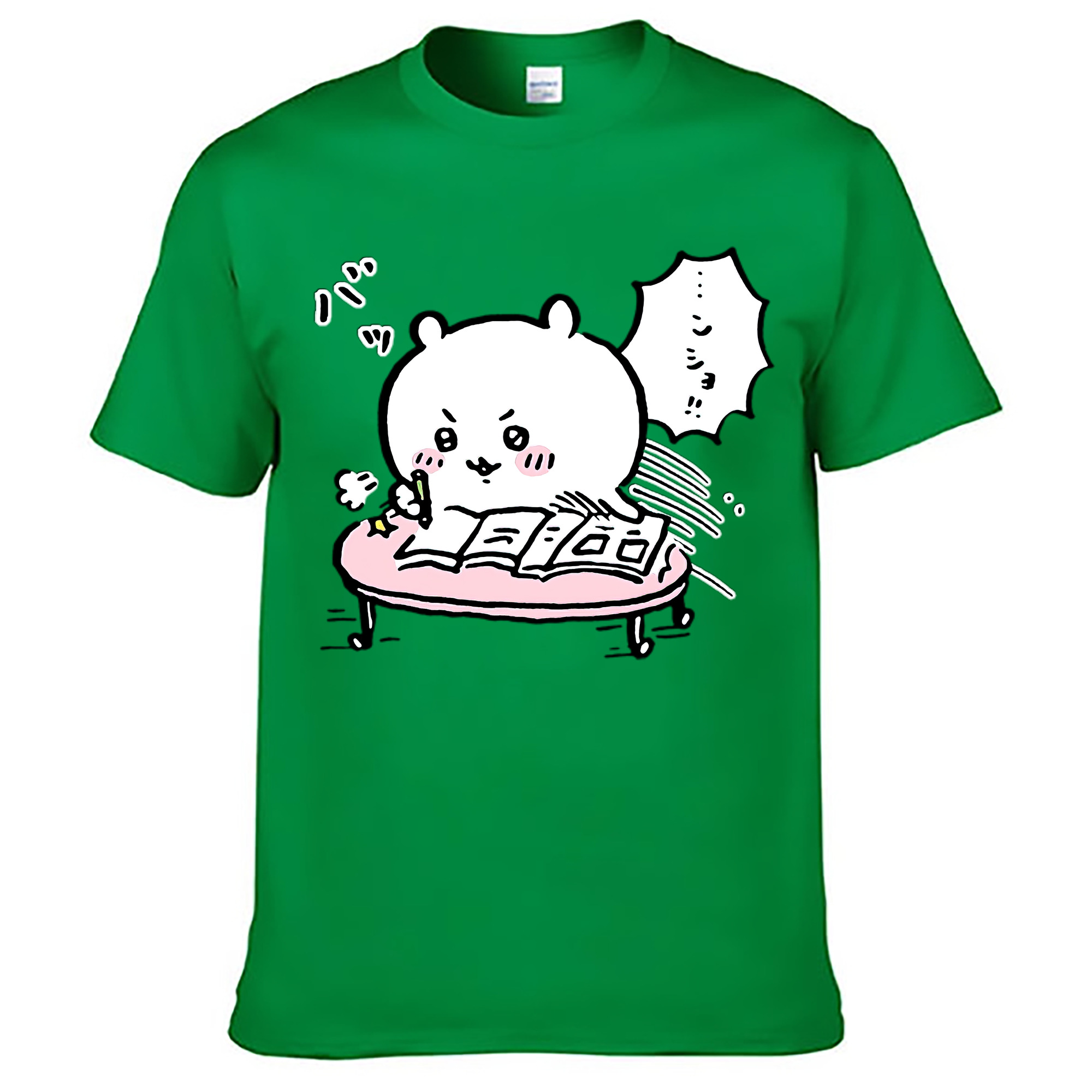 （画像用） ちいかわ ちいかわ Chii-kawa chiikawa レディースカジュアルプリントTシャツ（綿100％）