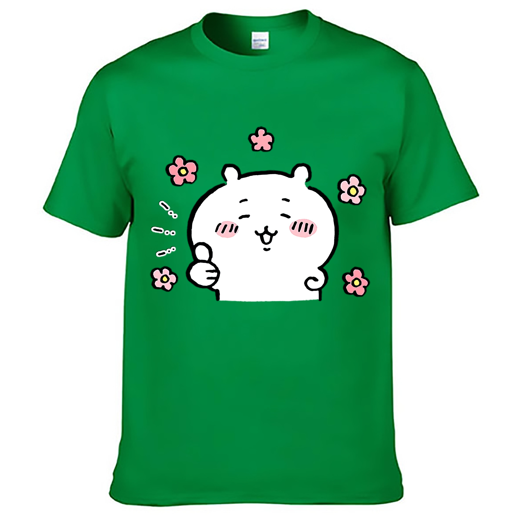 （画像用） ちいかわ ちいかわ Chii-kawa chiikawa レディースカジュアルプリントTシャツ（綿100％）