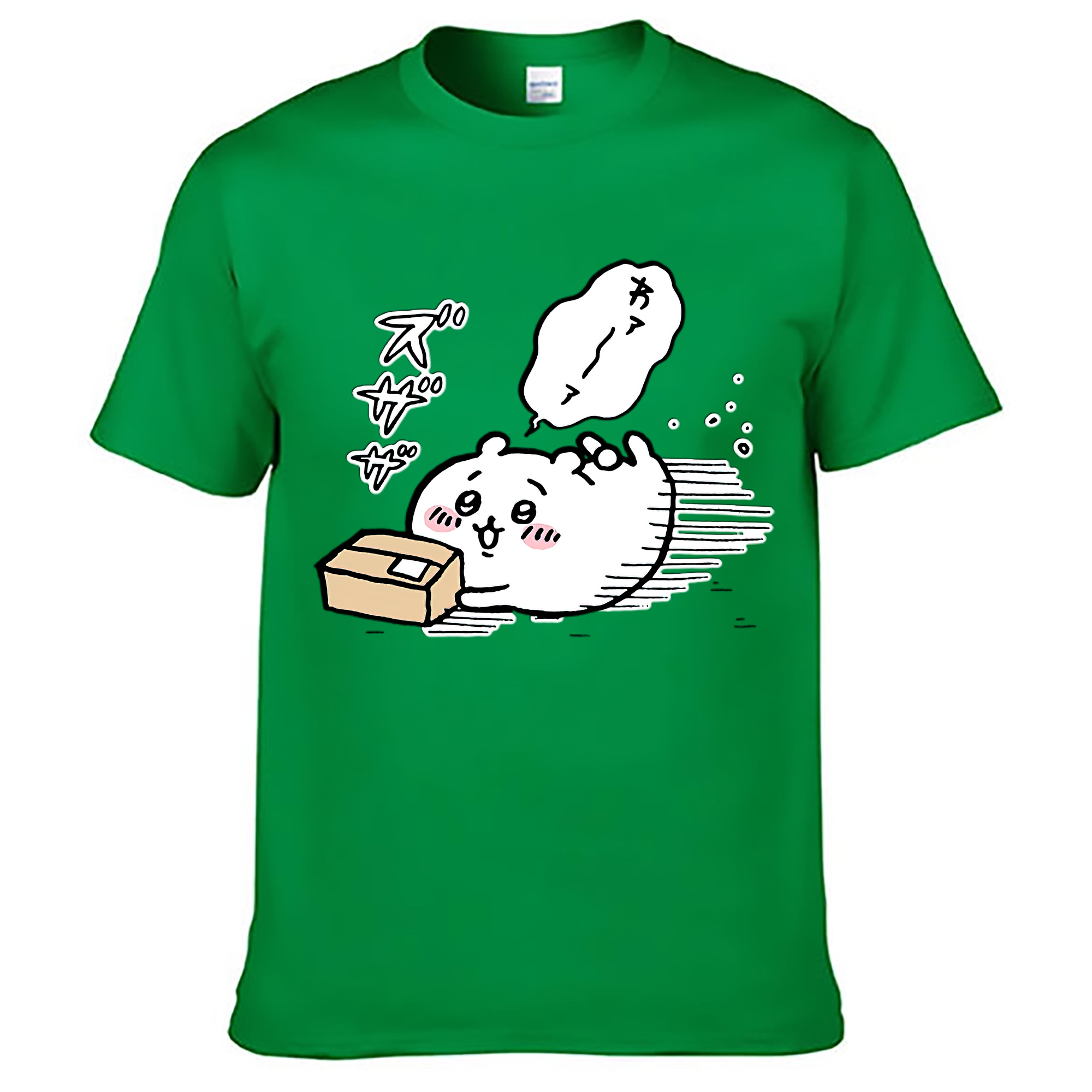 （画像用） ちいかわ ちいかわ Chii-kawa chiikawa レディースカジュアルプリントTシャツ（綿100％）