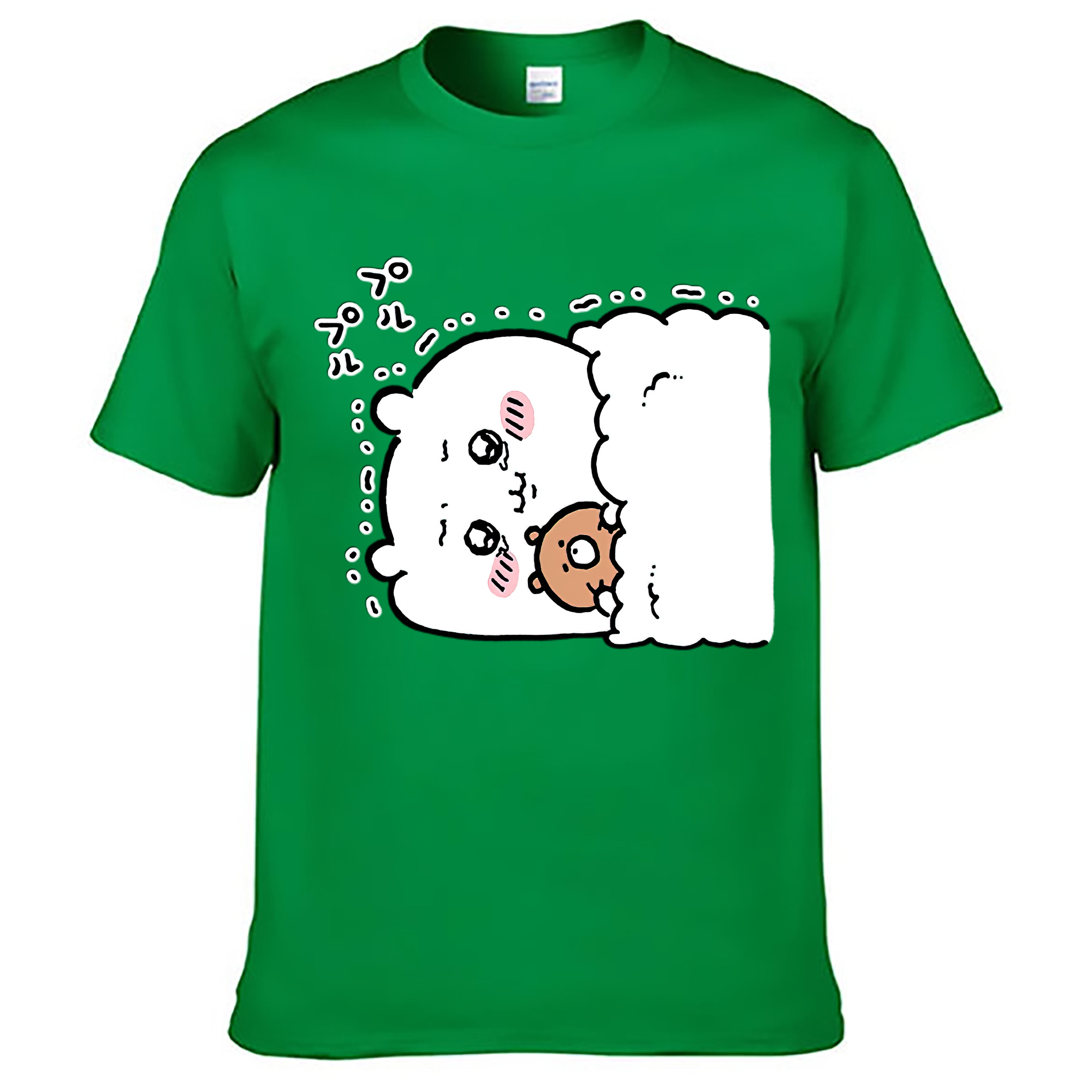 （画像用） ちいかわ ちいかわ Chii-kawa chiikawa レディースカジュアルプリントTシャツ（綿100％）