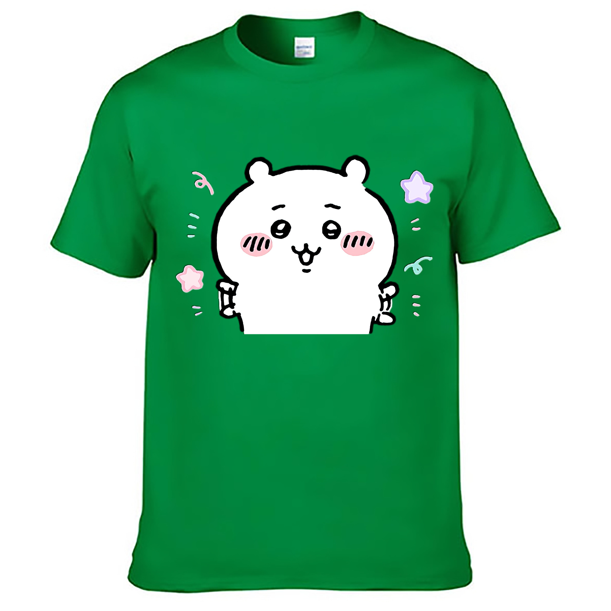 （画像用） ちいかわ ちいかわ Chii-kawa chiikawa レディースカジュアルプリントTシャツ（綿100％）