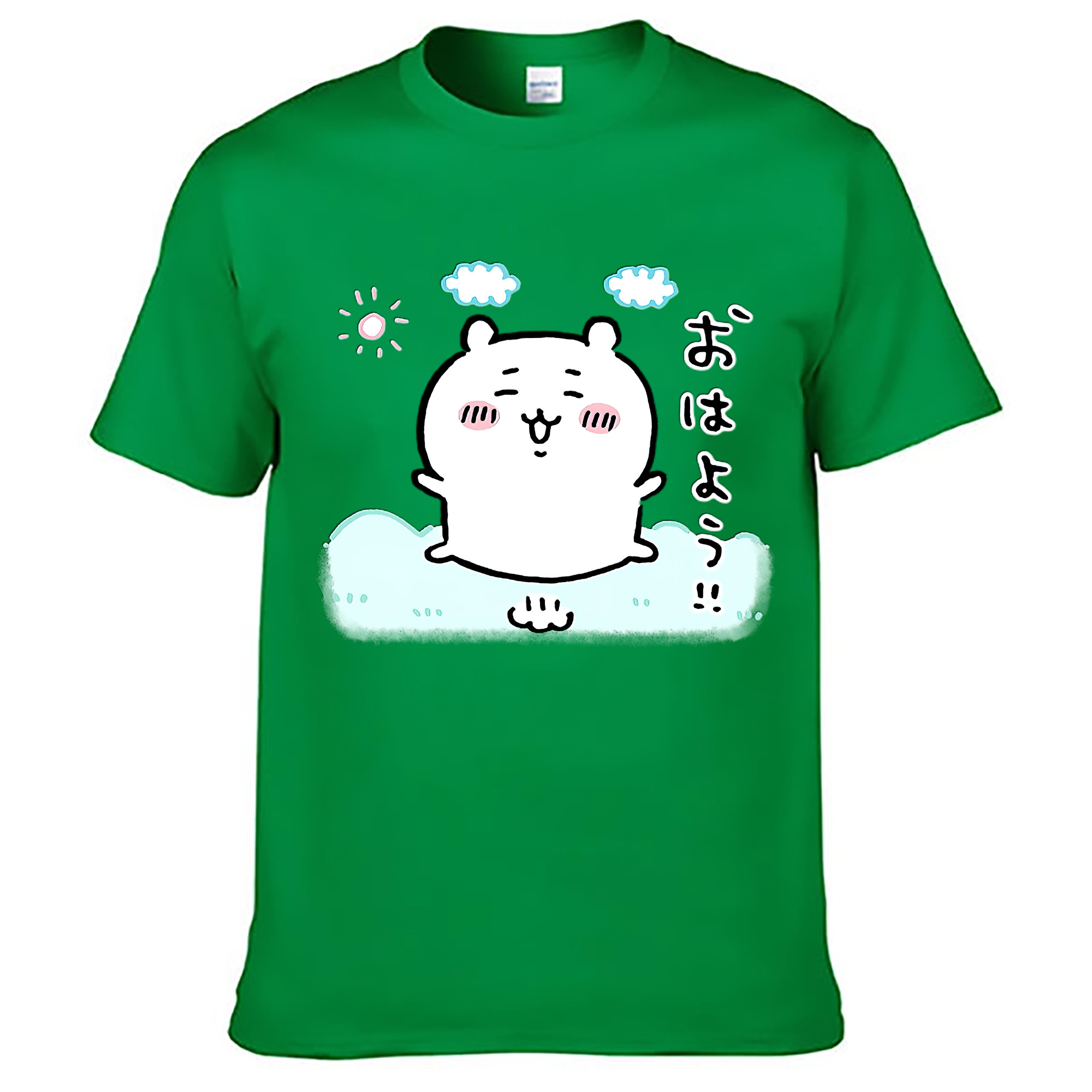 （画像用） ちいかわ ちいかわ Chii-kawa chiikawa レディースカジュアルプリントTシャツ（綿100％）