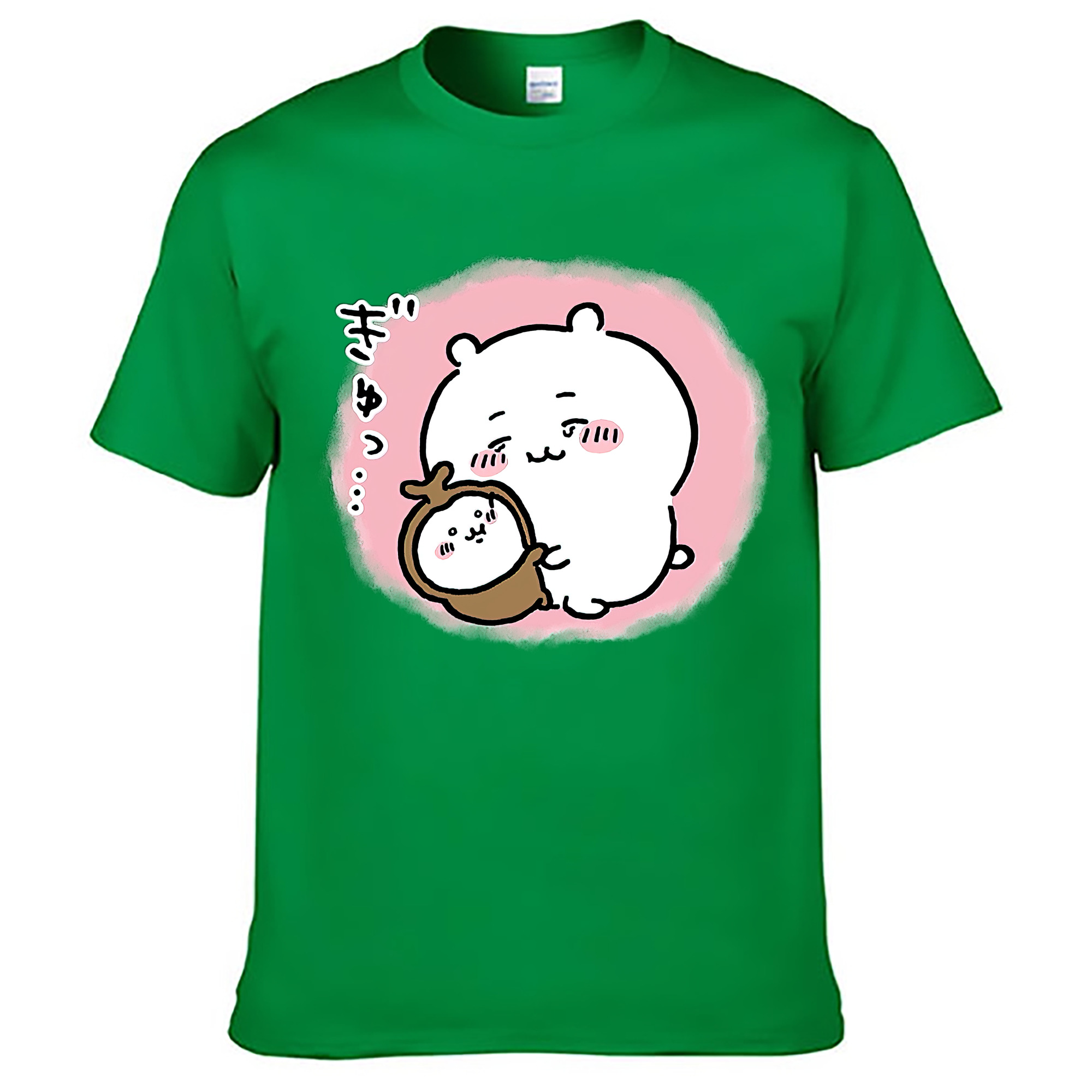 （画像用） ちいかわ ちいかわ Chii-kawa chiikawa レディースカジュアルプリントTシャツ（綿100％）