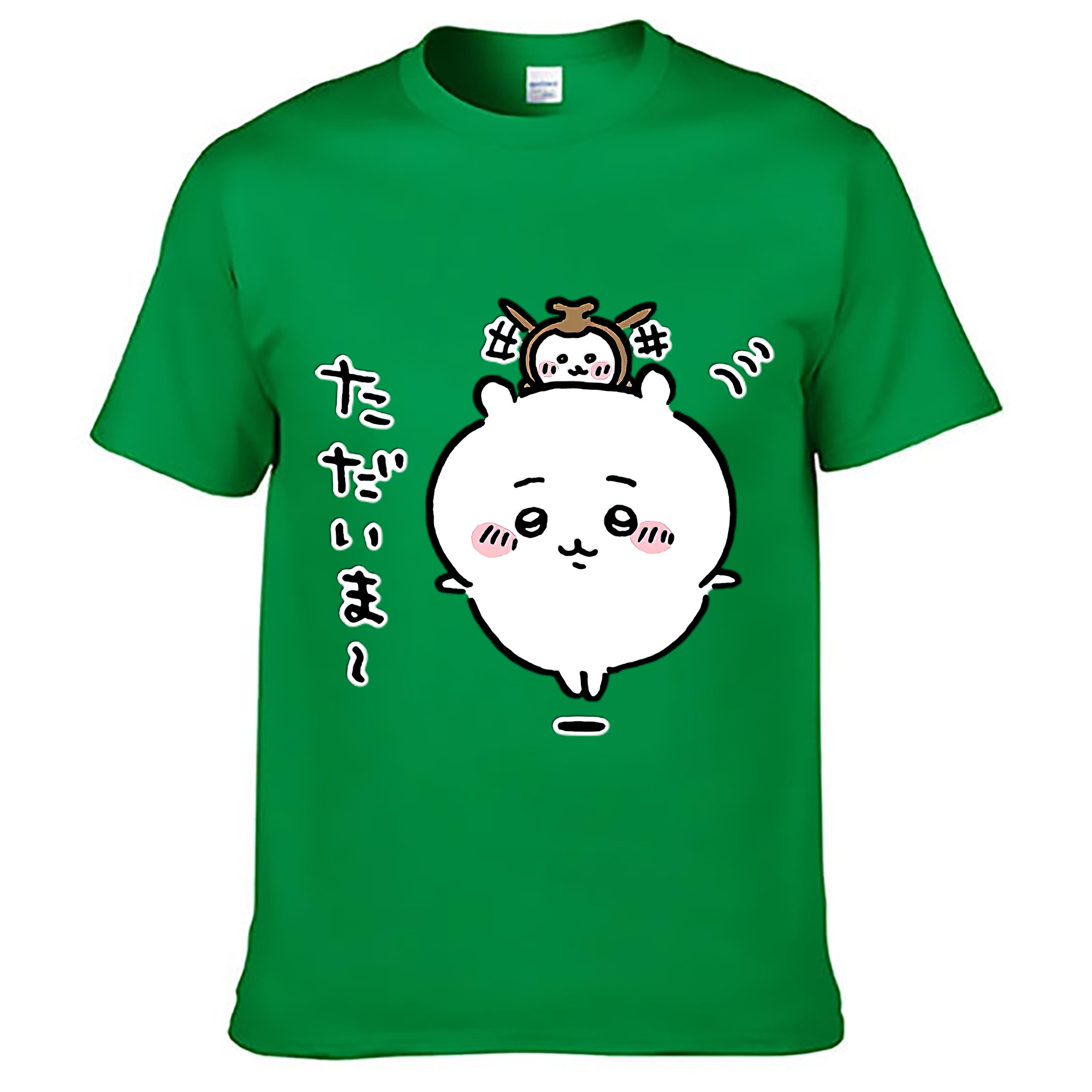 （画像用） ちいかわ ちいかわ Chii-kawa chiikawa レディースカジュアルプリントTシャツ（綿100％）
