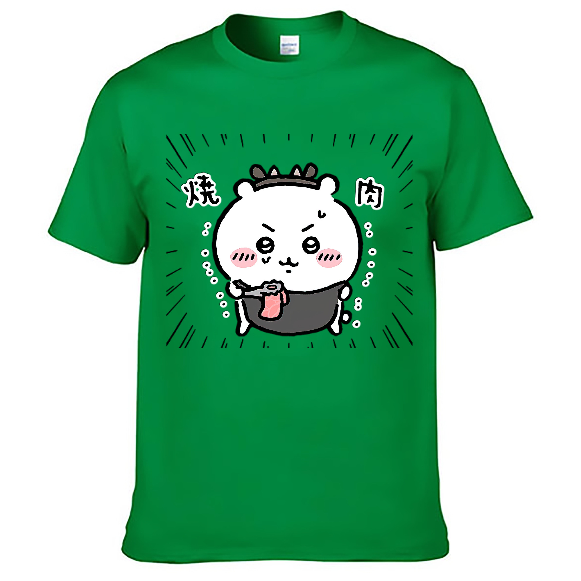 （画像用） ちいかわ ちいかわ Chii-kawa chiikawa レディースカジュアルプリントTシャツ（綿100％）