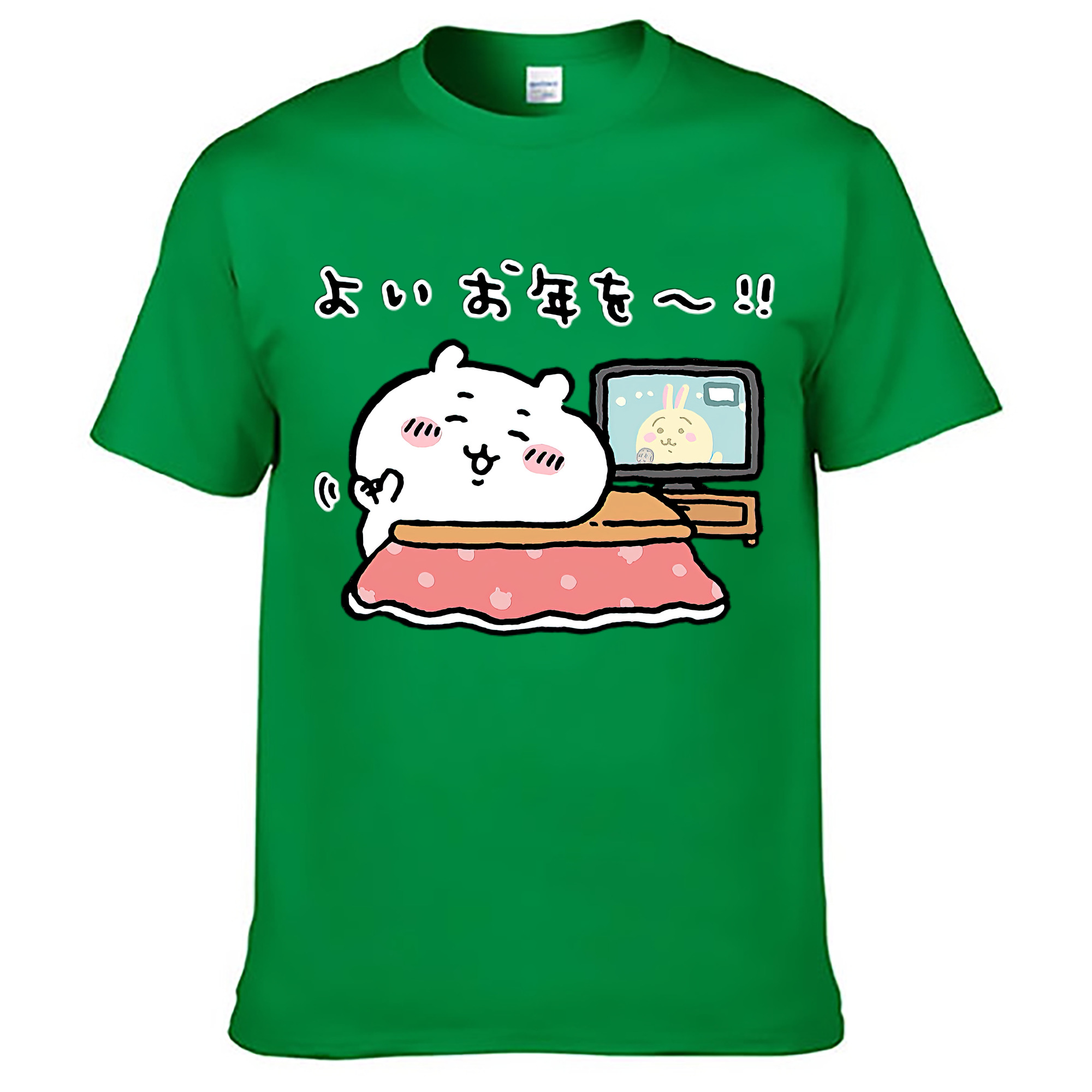 （画像用） ちいかわ ちいかわ Chii-kawa chiikawa レディースカジュアルプリントTシャツ（綿100％）