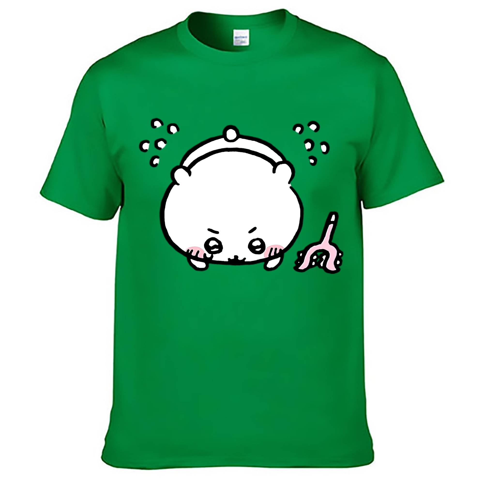 （画像用） ちいかわ ちいかわ Chii-kawa chiikawa レディースカジュアルプリントTシャツ（綿100％）