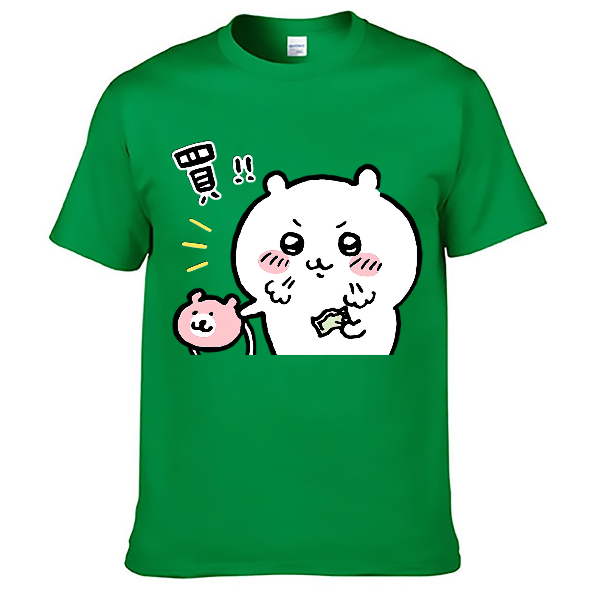 （画像用） ちいかわ ちいかわ Chii-kawa chiikawa レディースカジュアルプリントTシャツ（綿100％）