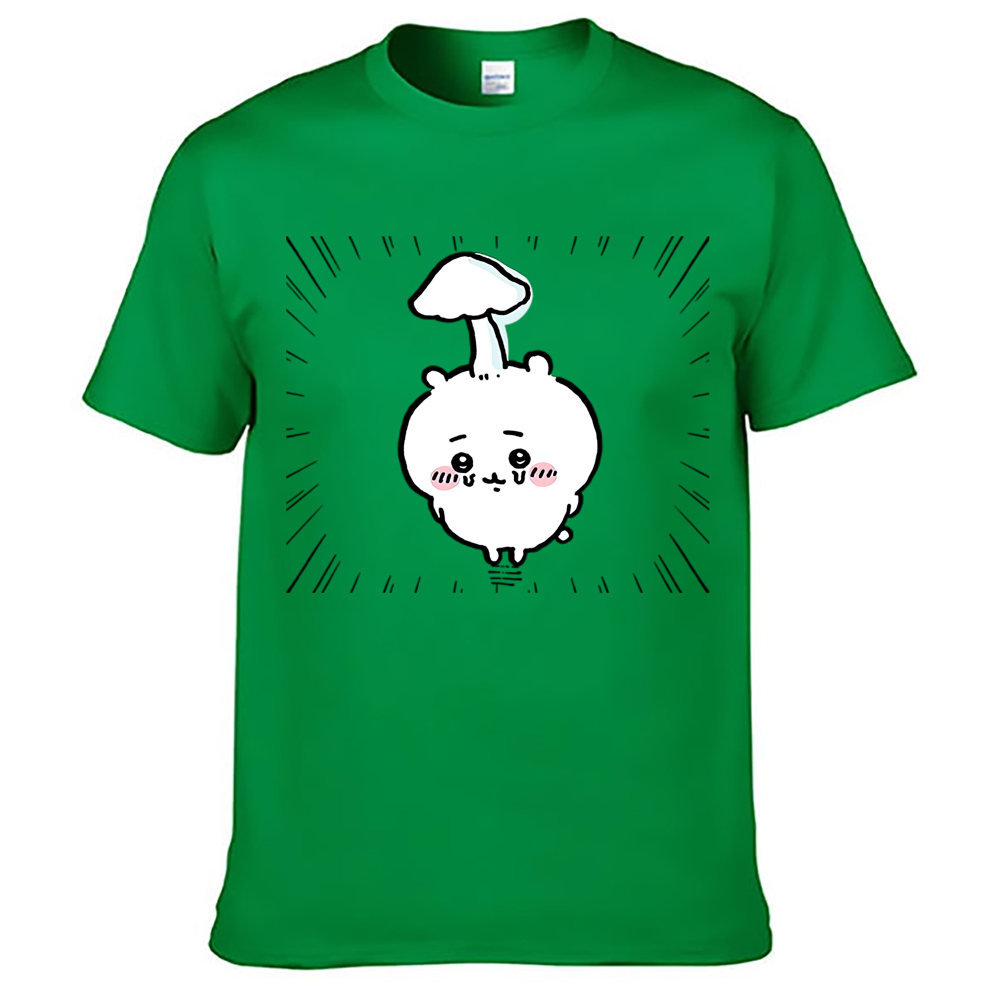 （画像用） ちいかわ ちいかわ Chii-kawa chiikawa レディースカジュアルプリントTシャツ（綿100％）