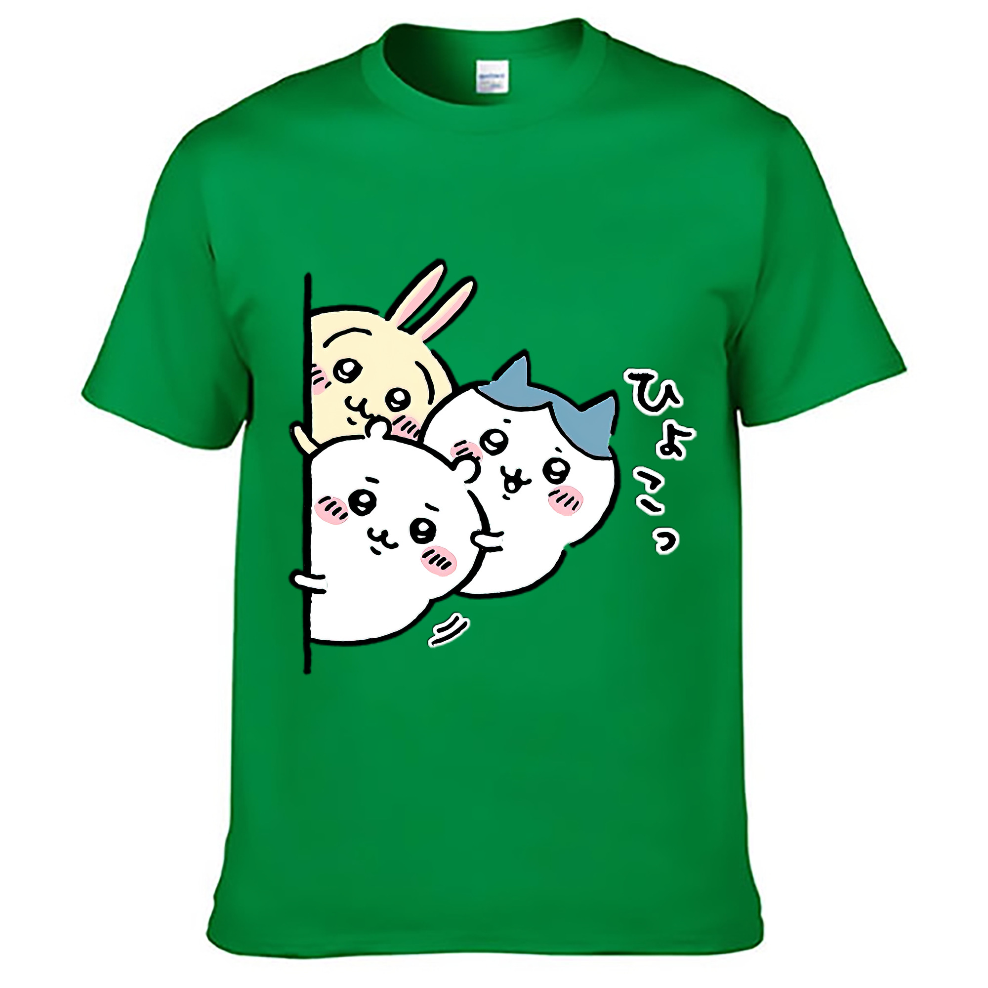 （画像用） ちいかわ うさぎ Chii-kawa usagi レディースカジュアルプリントTシャツ（綿100％）