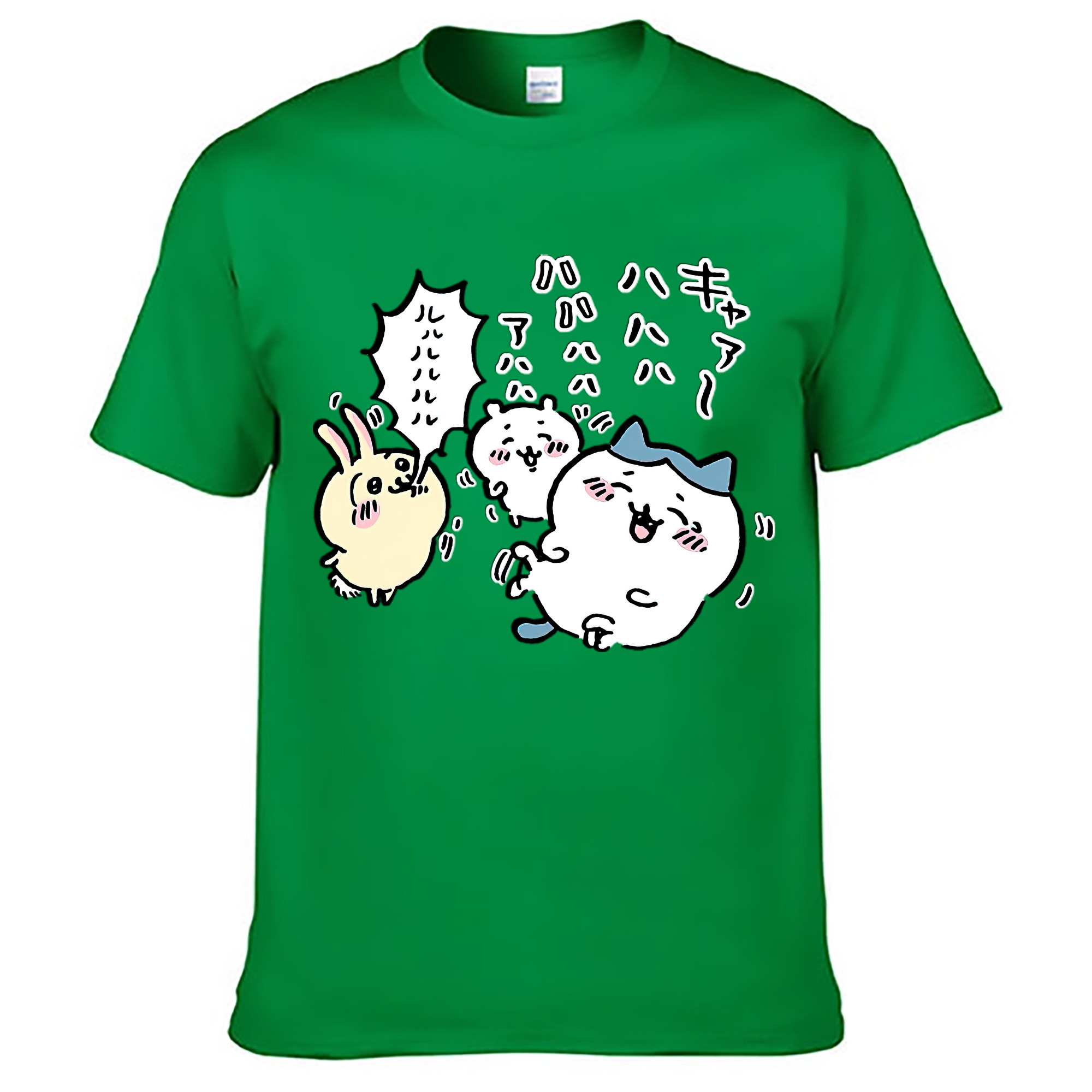 （画像用） ちいかわ うさぎ Chii-kawa usagi レディースカジュアルプリントTシャツ（綿100％）