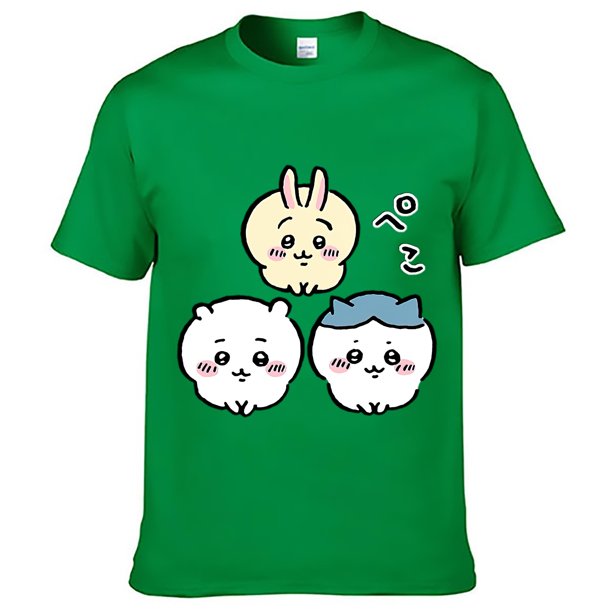 （画像用） ちいかわ うさぎ Chii-kawa usagi レディースカジュアルプリントTシャツ（綿100％）